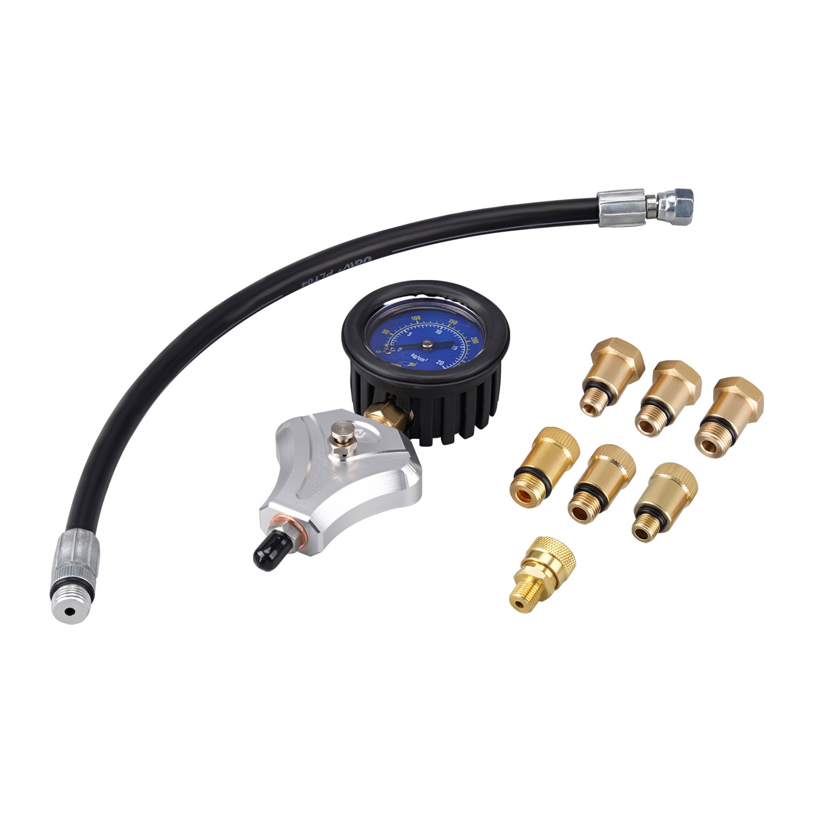 Motor-Kompressionstester mit 10, 12 und 14 mm Adaptern für Motorrad und ATV