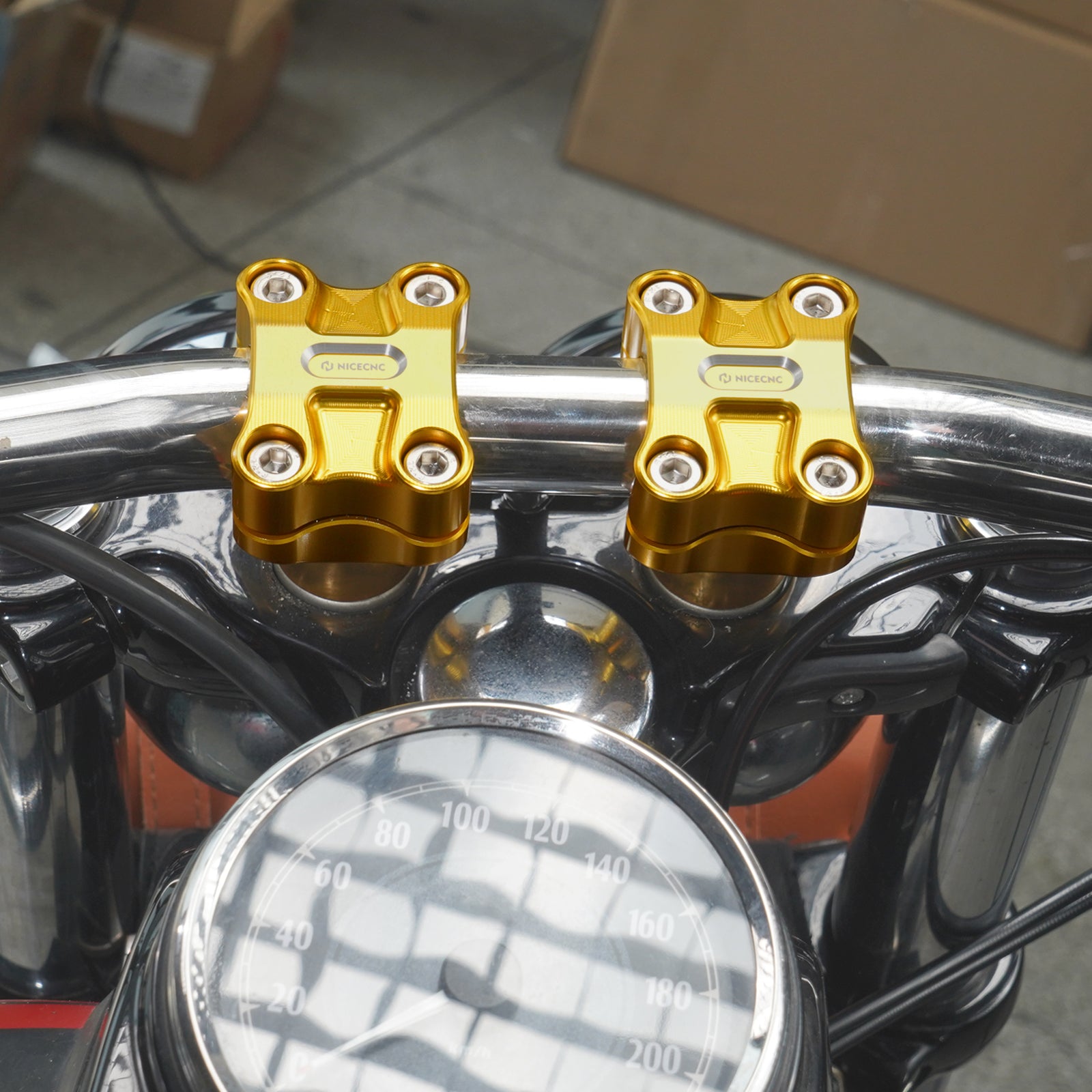 2 "Lenker Steigleitungen Für Harley Dyna Low Rider Street Bob Super Glide 1,25" Bar