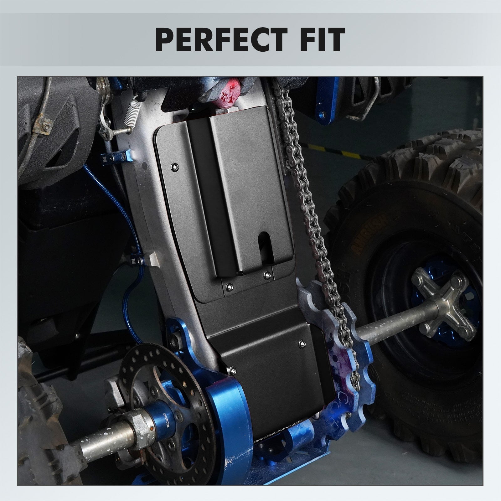 ATV Swingarm Skid Plate Protector For Yamaha Raptor 700R 2013-2024