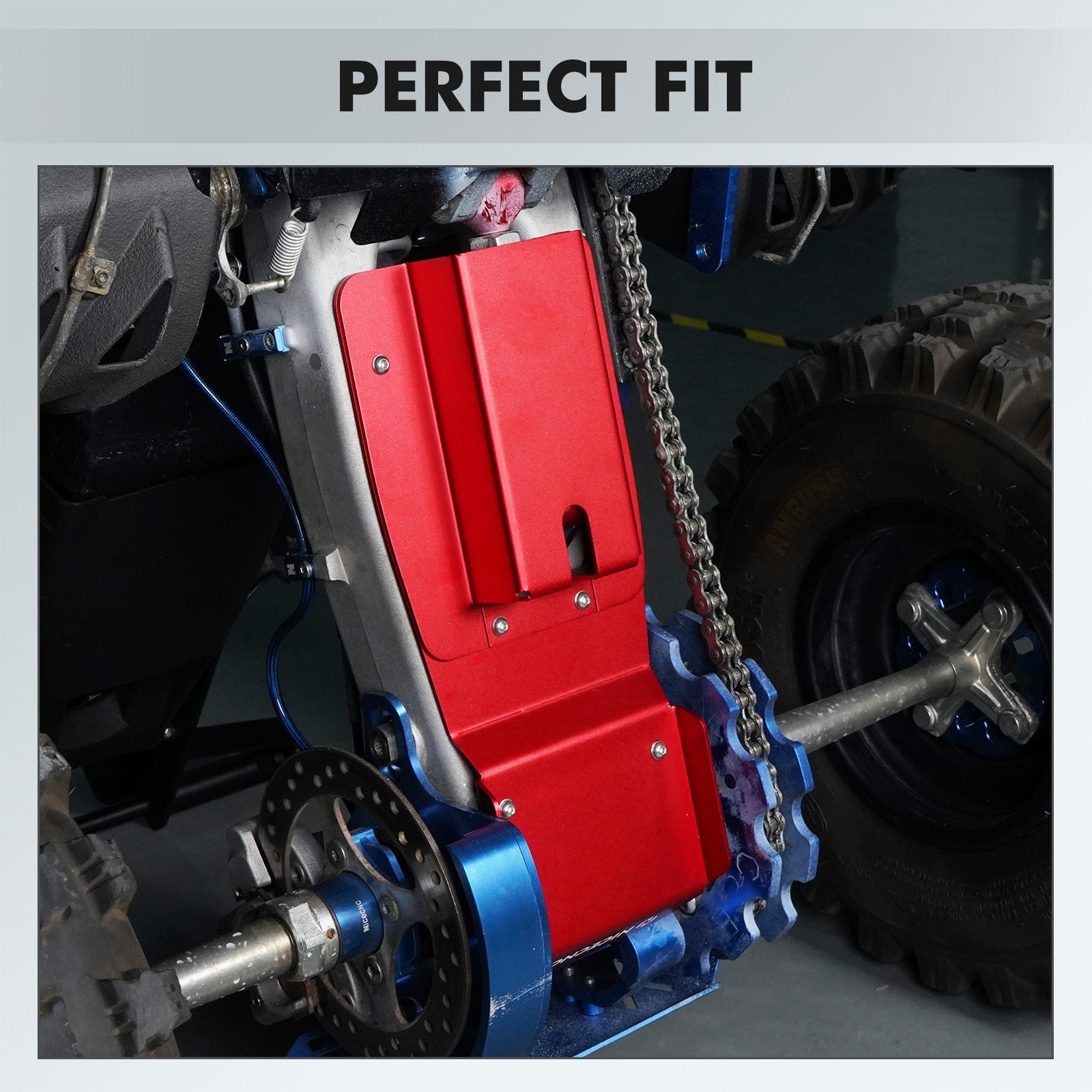 ATV Schwinge Unterfahrschutz Schutz Für Yamaha Raptor 700R 2013-2024