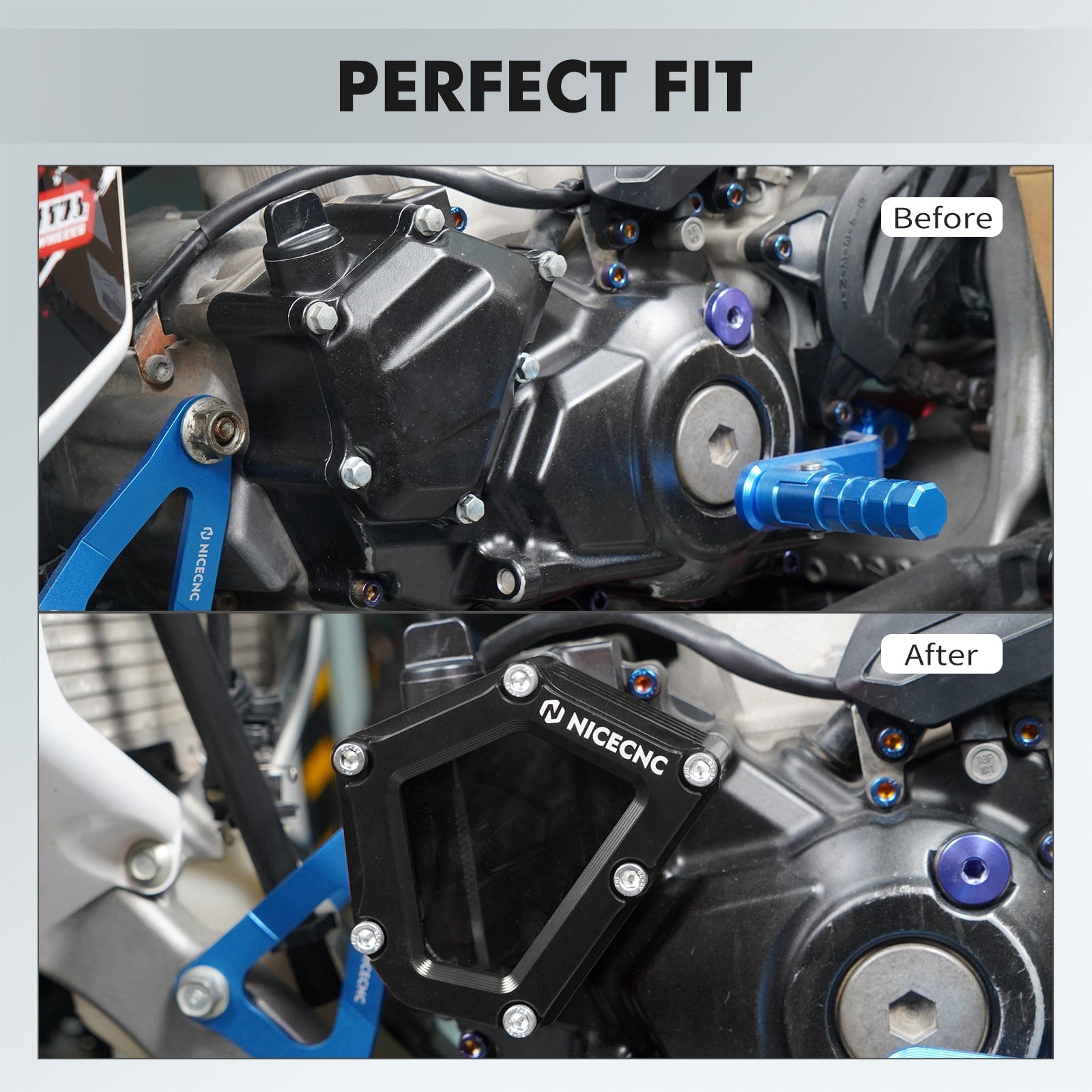 Transparente Klare ATV-Kurbelgehäuse-Öl Abdeckung für Yamaha YFZ450R