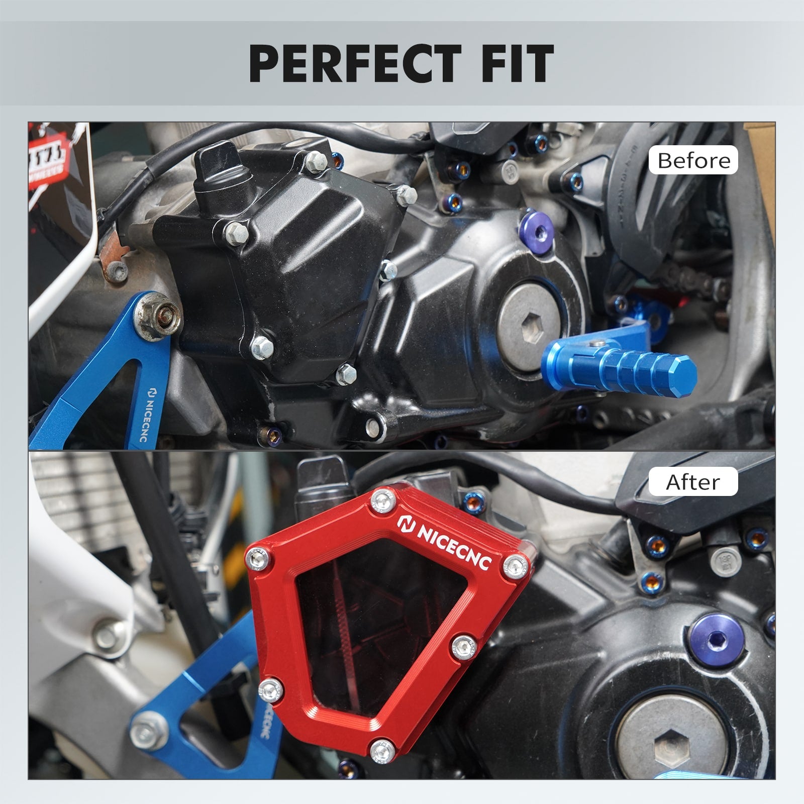 Transparente Klare ATV-Kurbelgehäuse-Öl Abdeckung für Yamaha YFZ450R