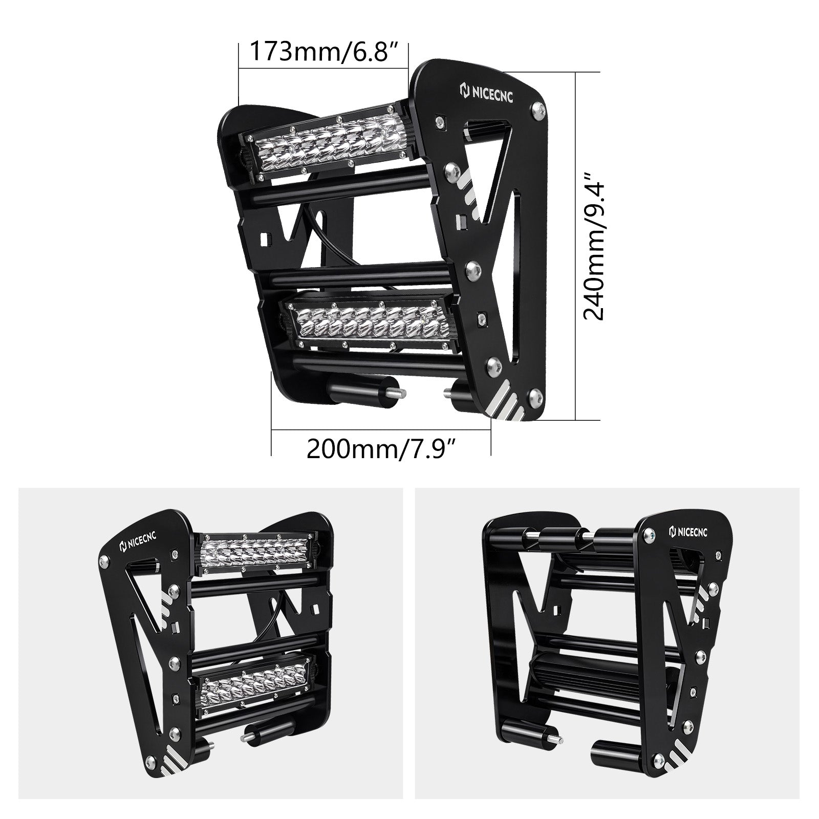 ATV Frontstoßstange Dual Light Bar LED Scheinwerfer Kit für Yamaha YFZ450R