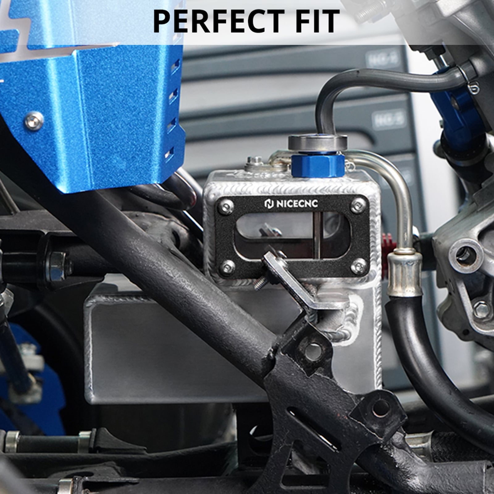 ATV Kühlmittel Reservoir Transparent Recovery Tank Für Yamaha Raptor 700 2013-2024