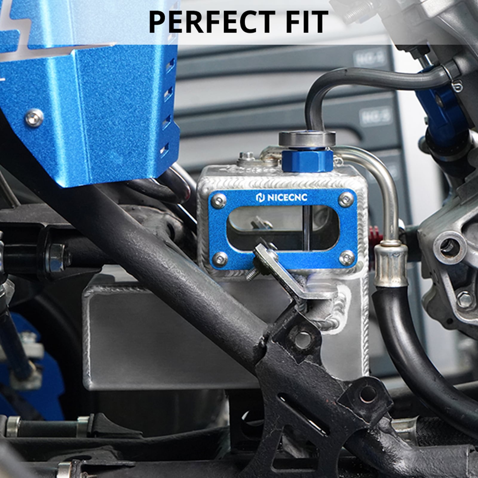 Verbesserter transparenter 2.1L ATV-Öltankkühler für Yamaha Raptor 700 2013-2024