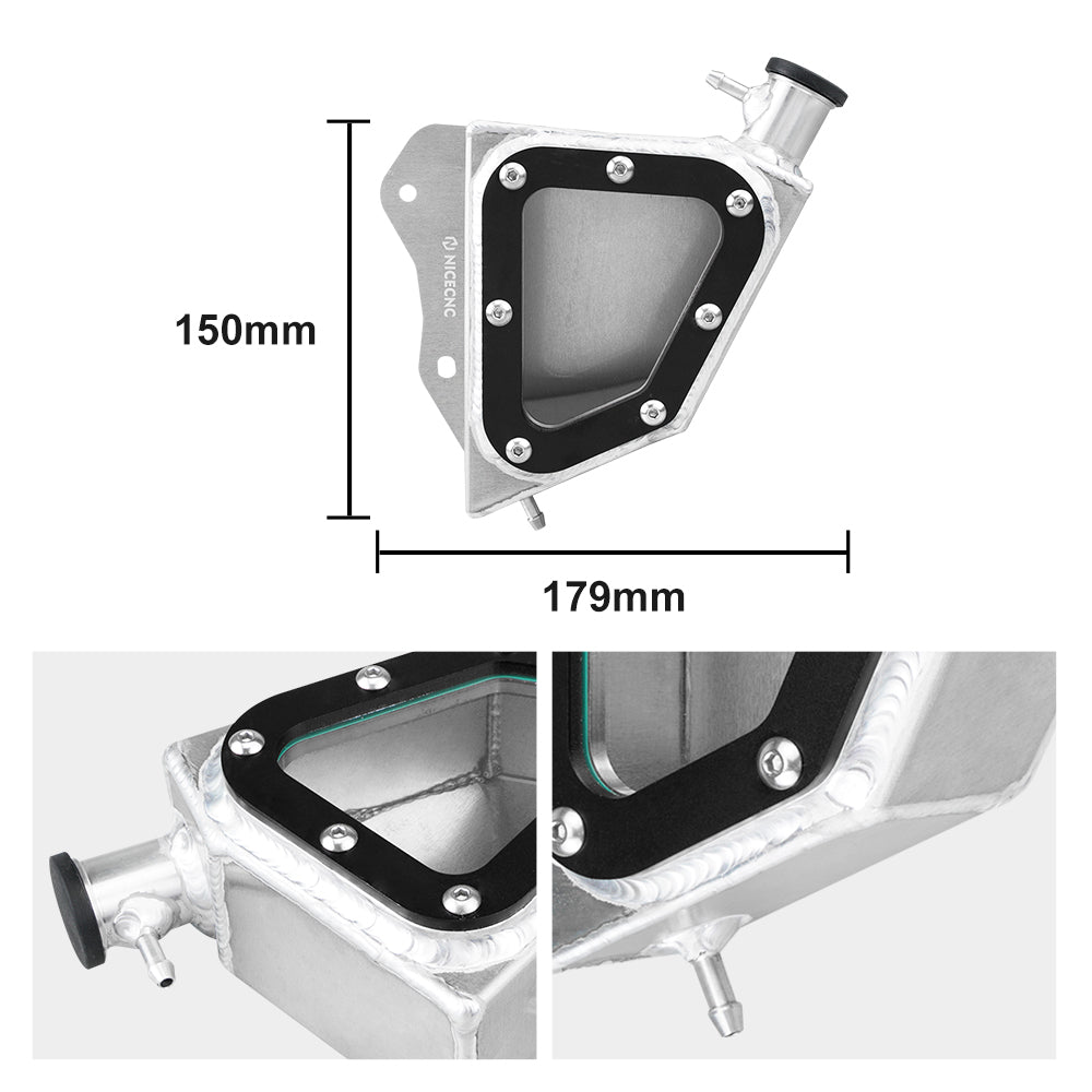 ATV Kühlmittel Reservoir Transparent Recovery Tank Für Yamaha Raptor 700 2013-2024