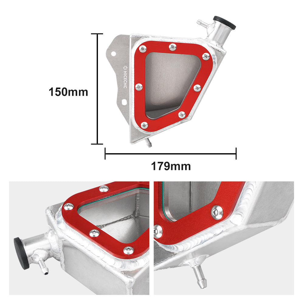 ATV Kühlmittel Reservoir Transparent Recovery Tank Für Yamaha Raptor 700 2013-2024