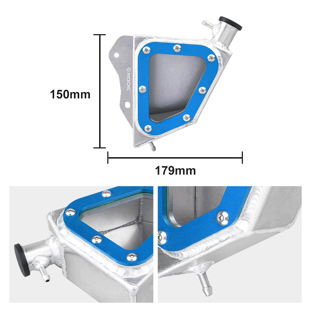 ATV Kühlmittel Reservoir Transparent Recovery Tank Für Yamaha Raptor 700 2013-2024