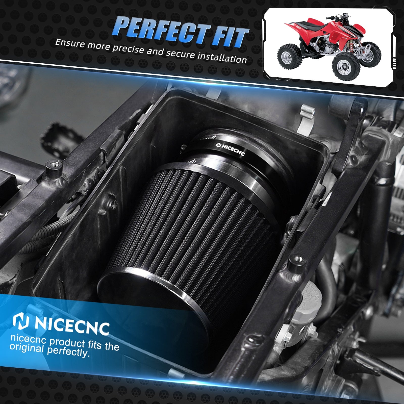 High Flow Luftfilter Ansaug Reiniger Kit Für Honda TRX450R TRX450ER
