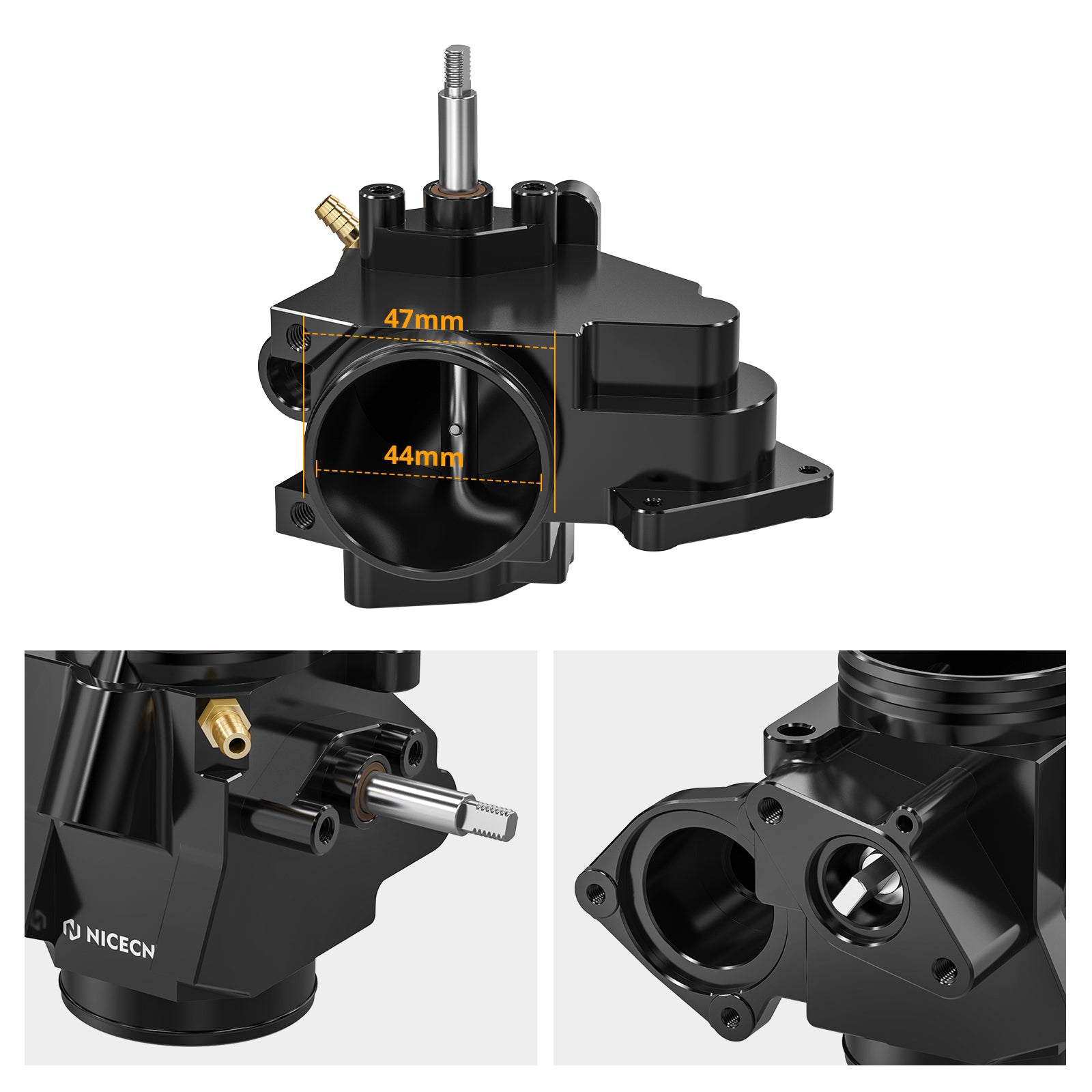 ATV 47MM Drosselklappenbaugruppe Kit Für Yamaha YFZ450R 2011-2025