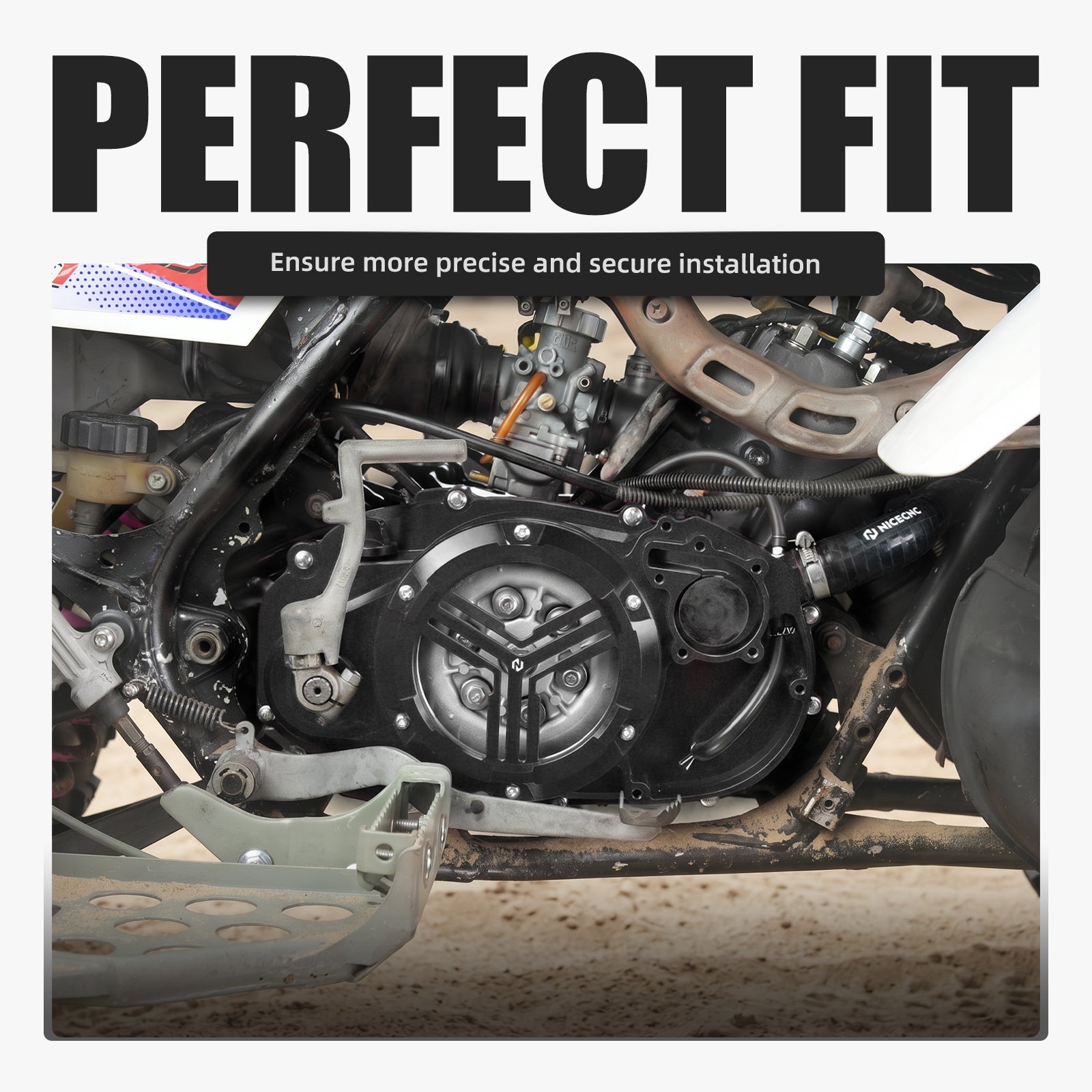 Rechte Kupplungs Kurbelgehäuseabdeckung mit Schnellzugang für Yamaha Banshee 350