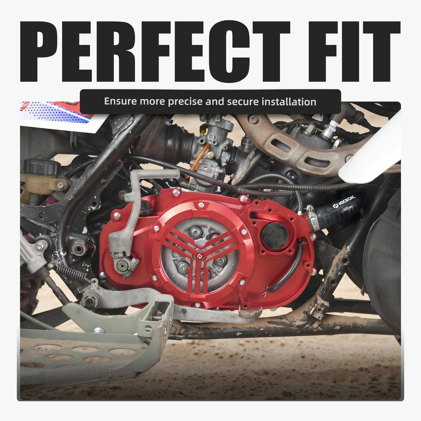 Rechte Kupplungs Kurbelgehäuseabdeckung mit Schnellzugang für Yamaha Banshee 350