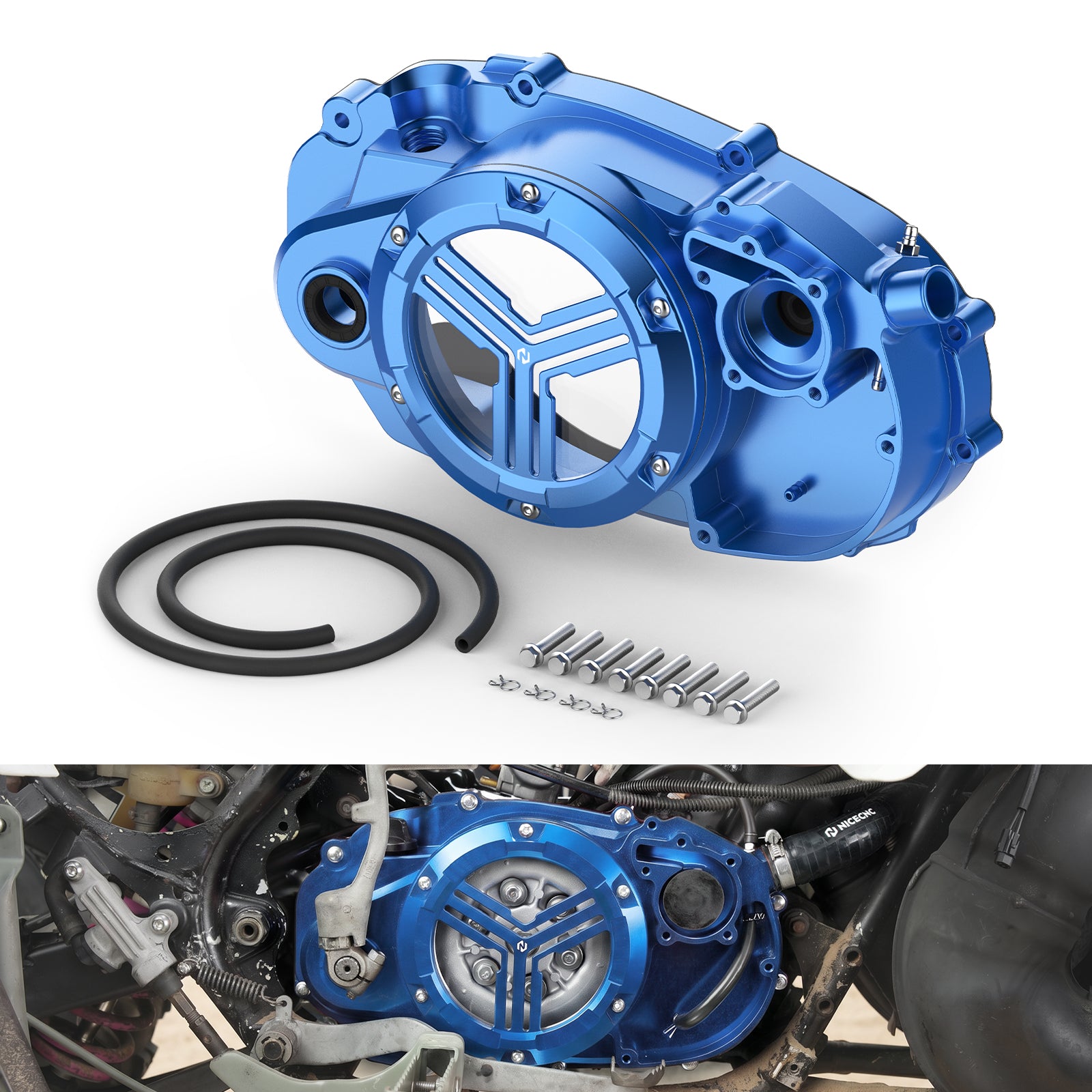 Rechte Kupplungs Kurbelgehäuseabdeckung mit Schnellzugang für Yamaha Banshee 350