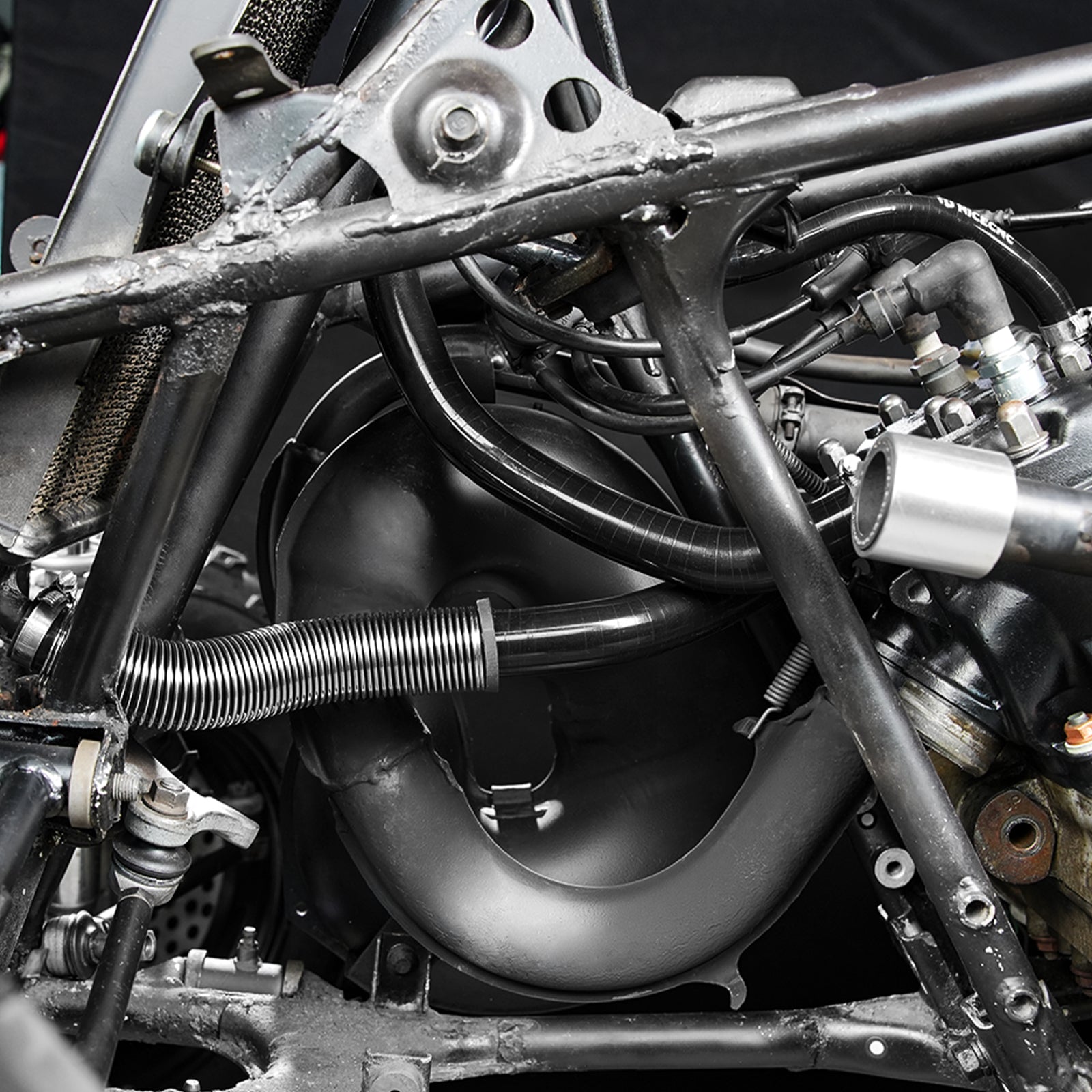 ATV-Silikon-Kühlerschlauch-Set mit Hitzeschutz-Adaptern für Yamaha Banshee 350 1987–2006