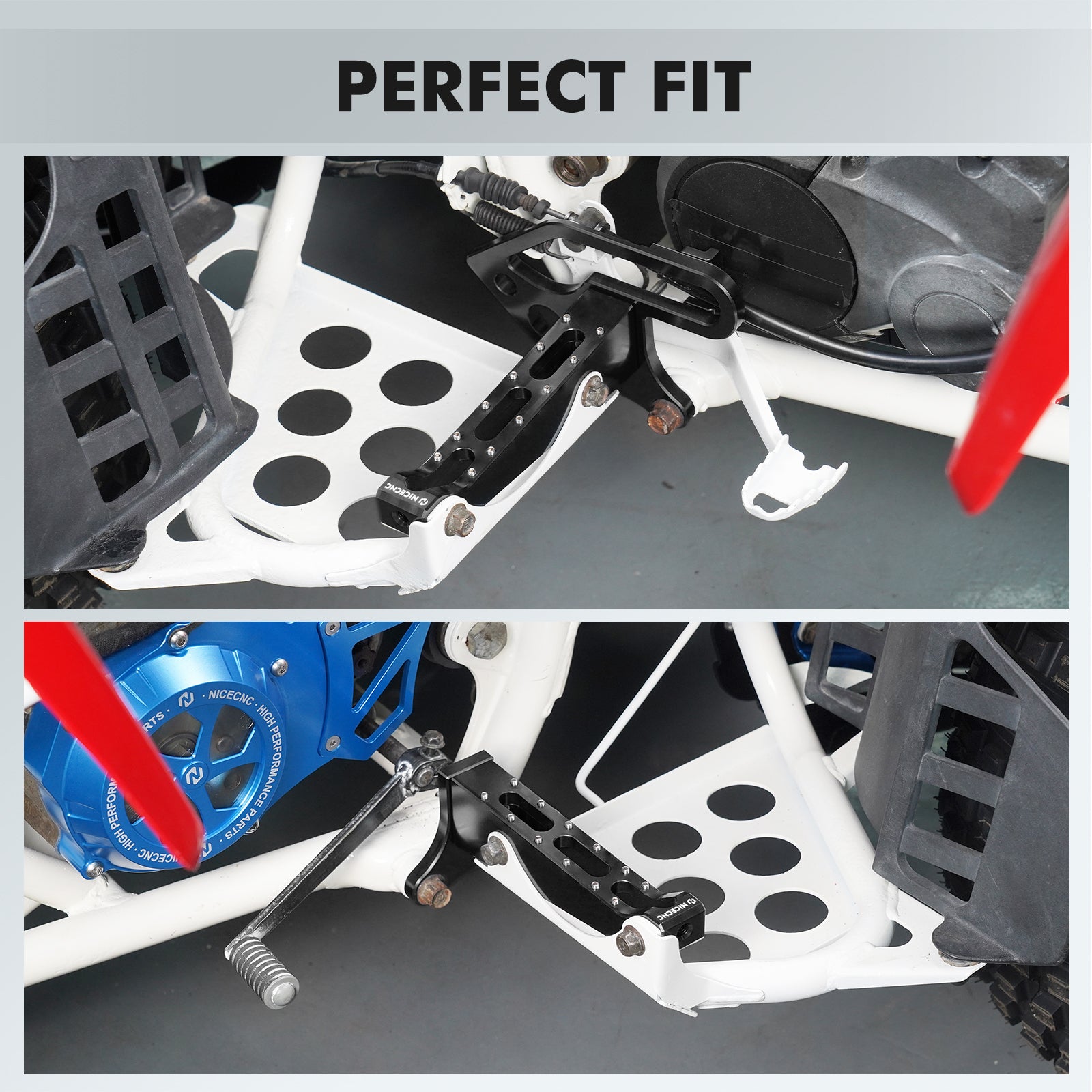 Pair Foot Pegs Rest Pedals For Yamaha Blaster 200 1988-2006