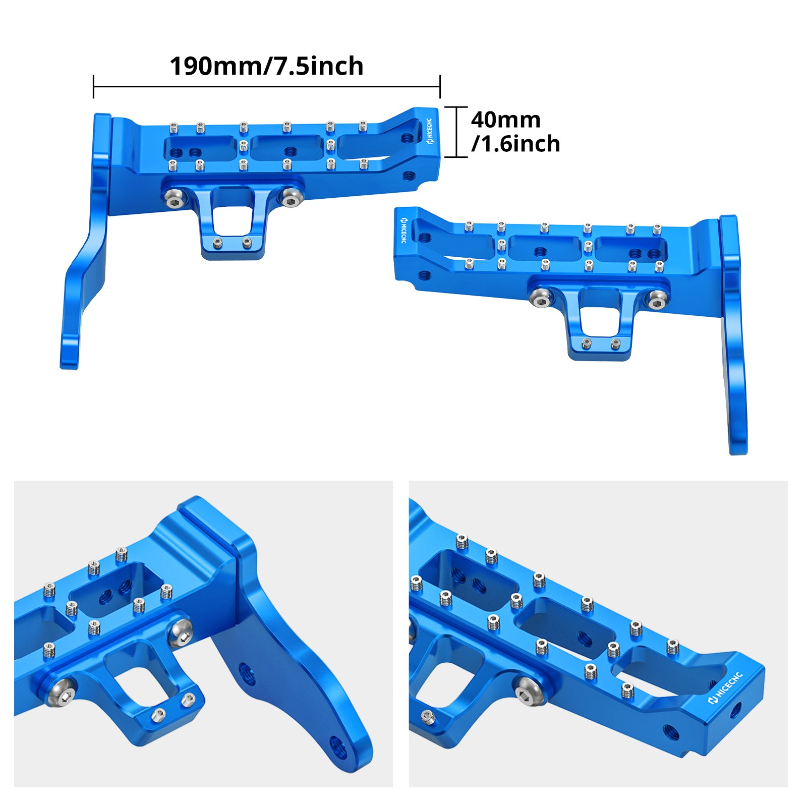 Verlängerte, breitere Fußrasten/Pedale für Yamaha Banshee 350 (1987–2006)