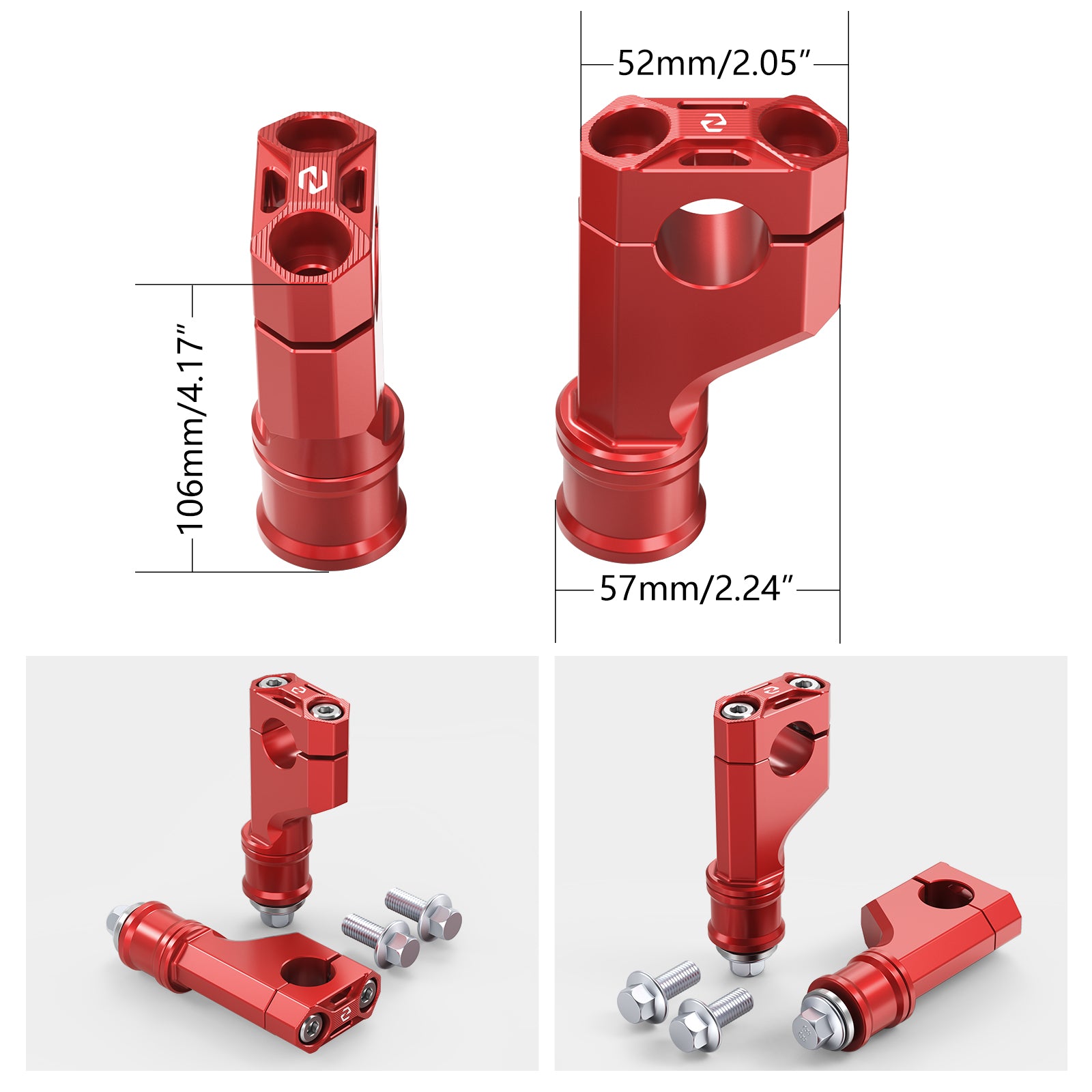 Paar Einstellbare Lenker Steigleitungen Halter Schellen Für Honda TRX450R TRX250X TRX90X TRX450ER