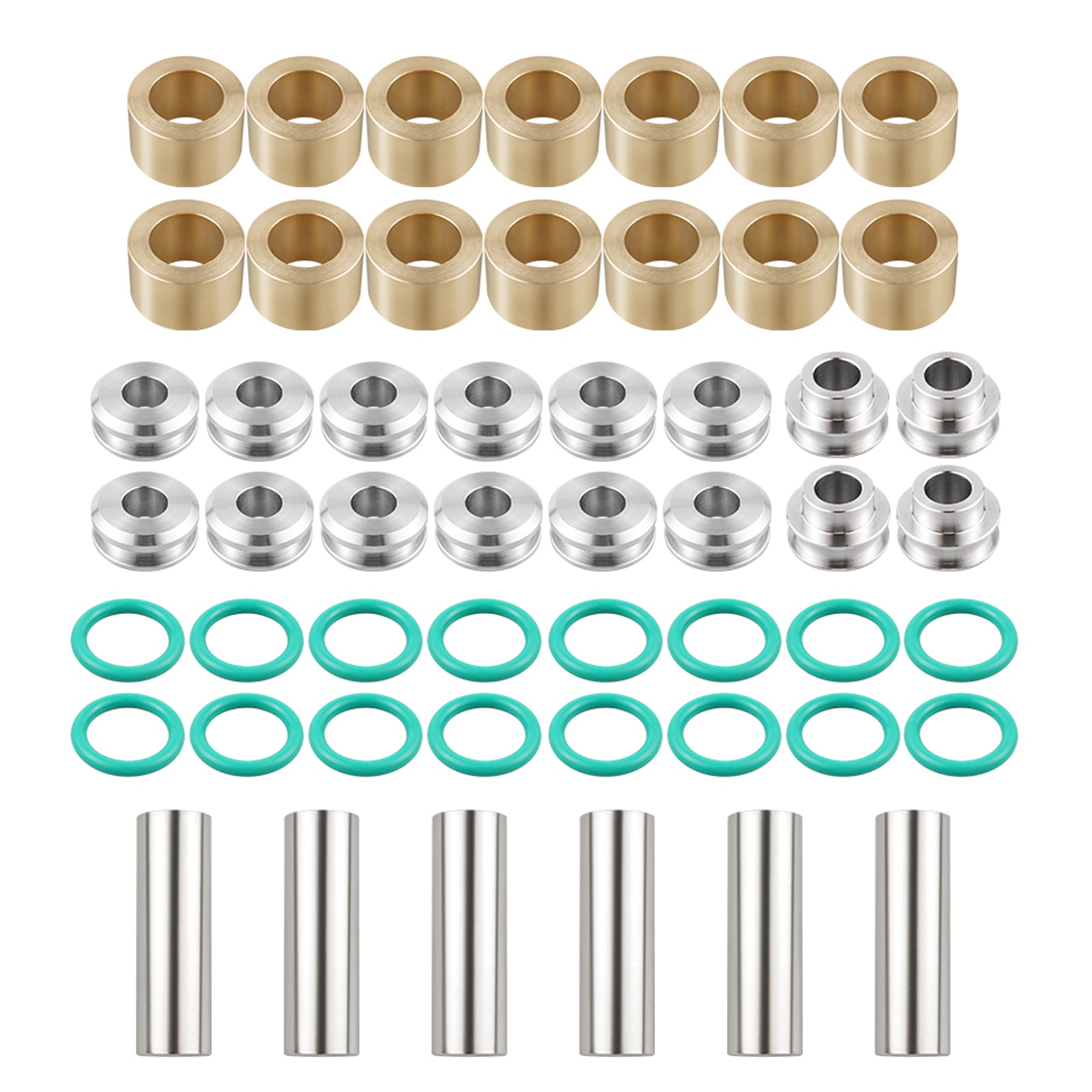 Oberer + unterer vorderer A-Arm-Buchsen Wellen-Umbausatz für Polaris RZR XP 4 1000 2017-2023