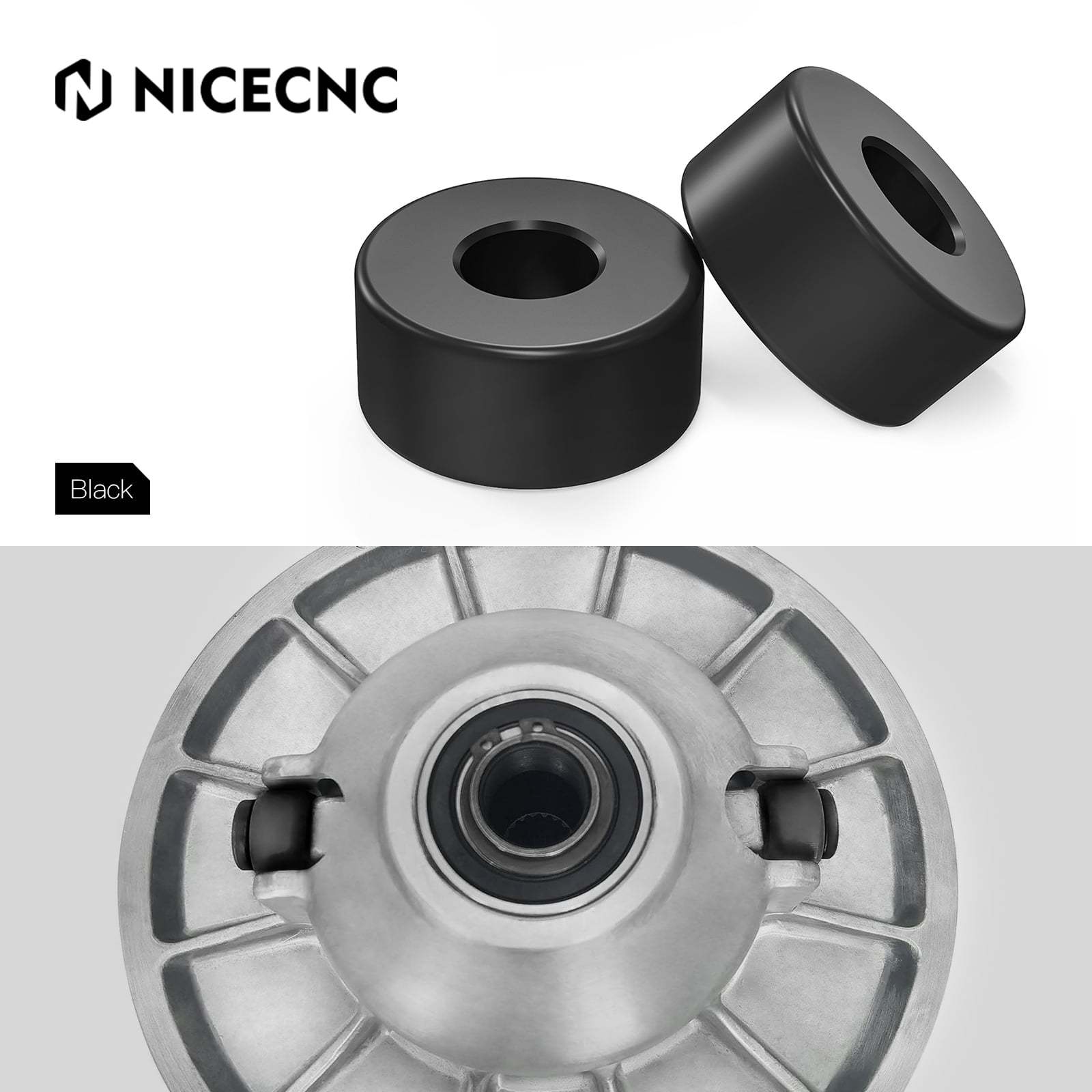 2PCS Sekundärkupplung Rollen Für Polaris RZR Ranger 570 900 2013-2019