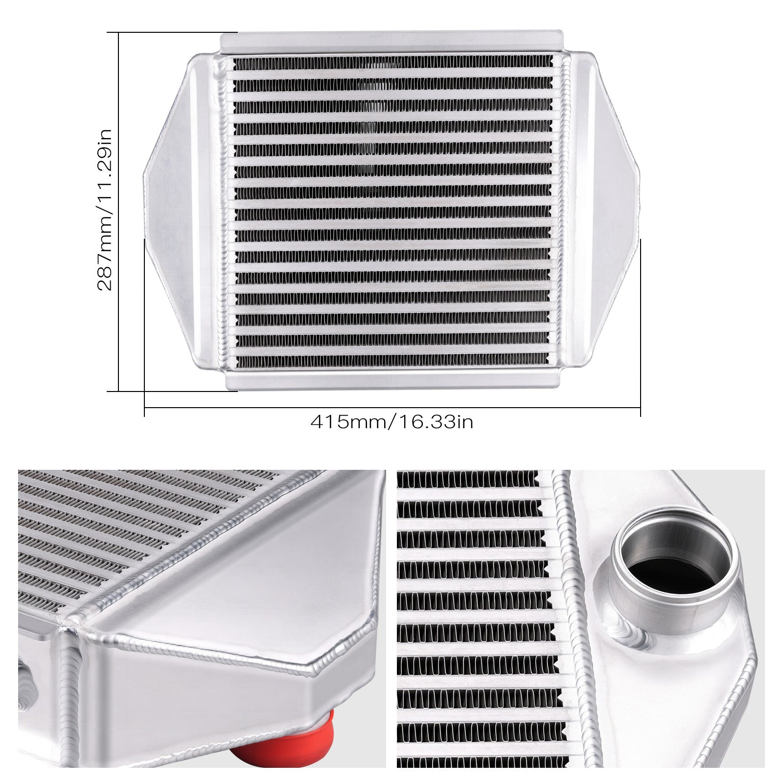 UTV Aufgerüsteter größerer Ladeluftkühler für Can-Am Maverick X3 Turbo 2017–2019