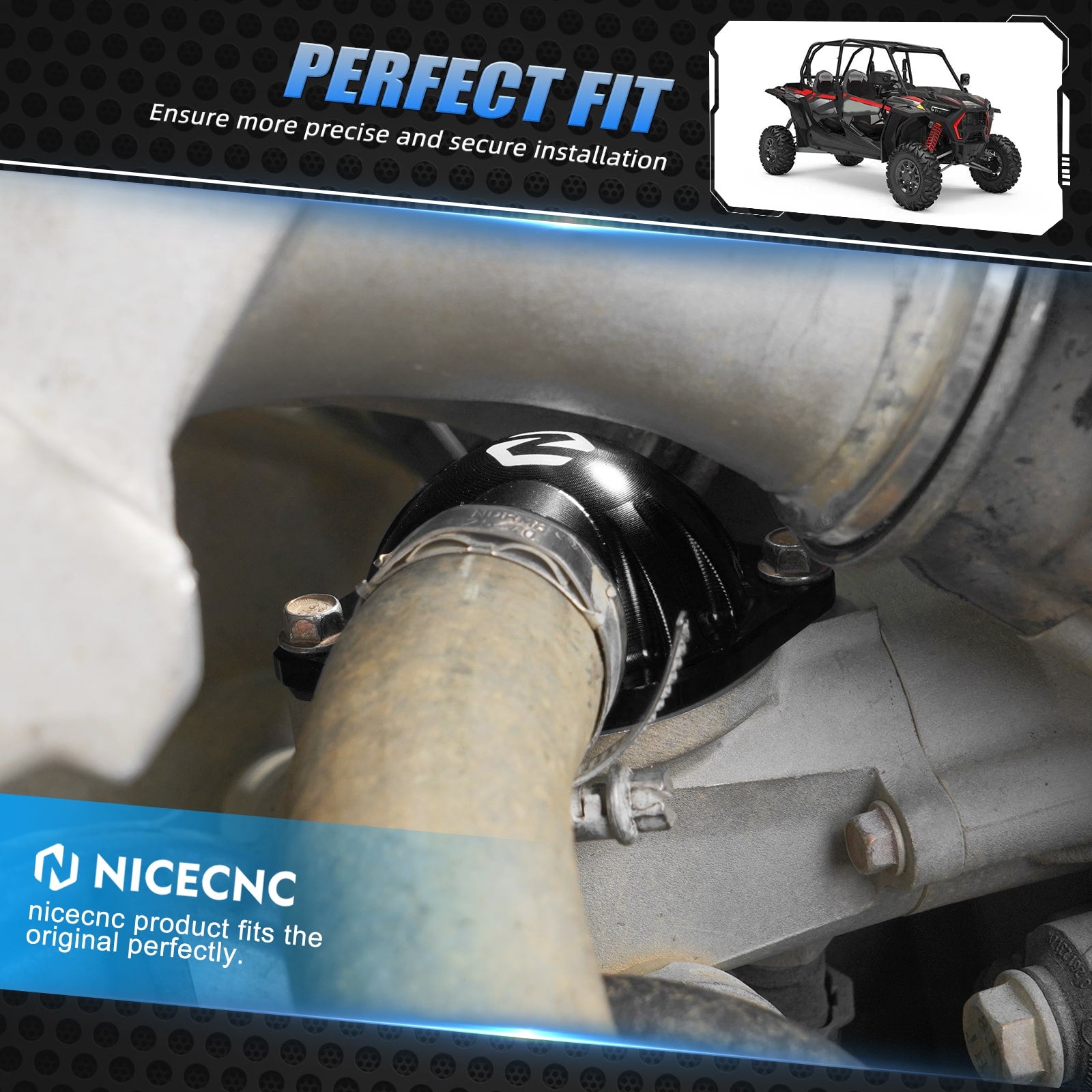 UTV 65° Thermostatgehäuse-Upgrade-Kit für Polaris RZR XP 1000/RZR XP 4 Turbo/General 1000