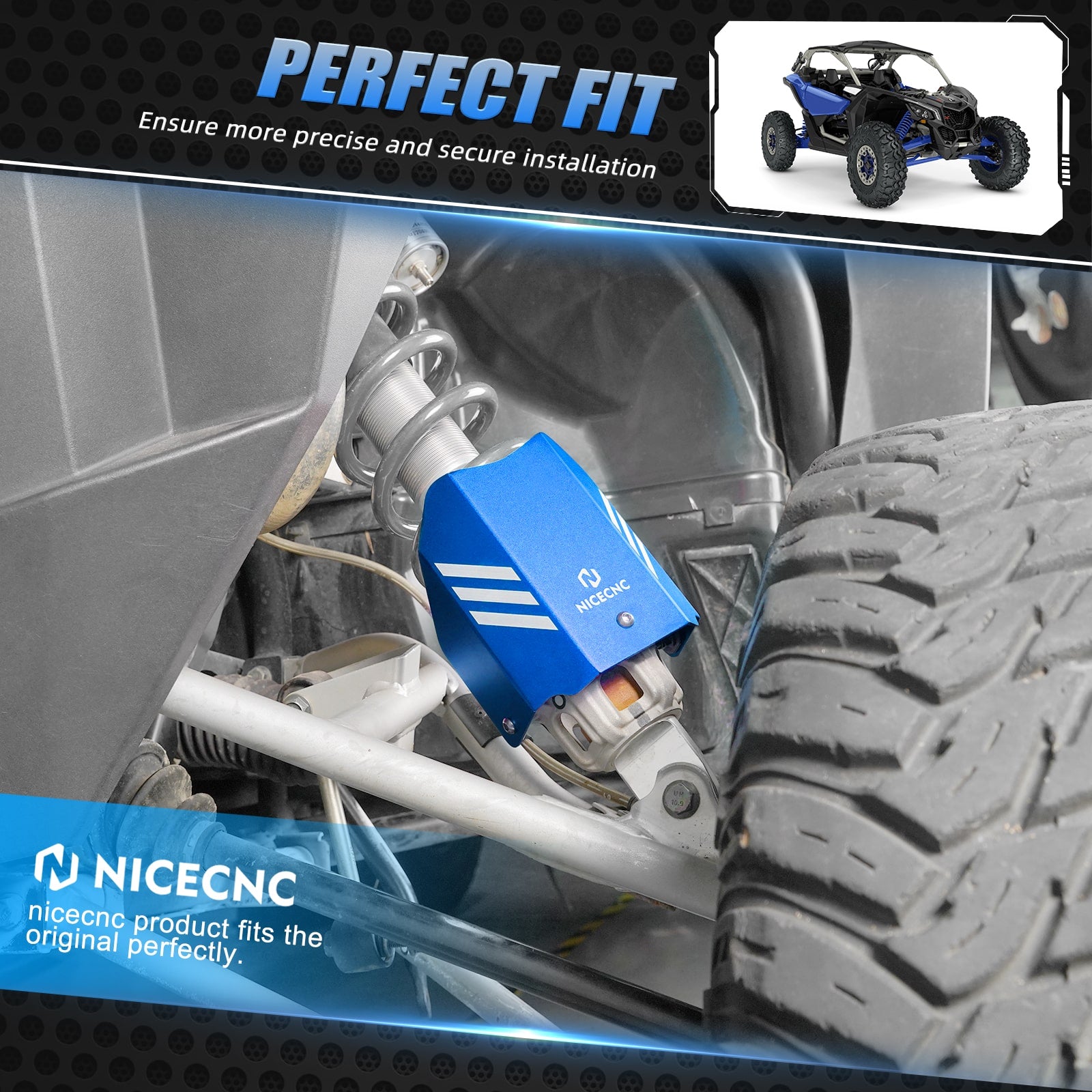 Links + Rechts Erweiterte Front Shock Guard Kit Für Polaris RZR XP 1000 XP 4 1000 2014-2018