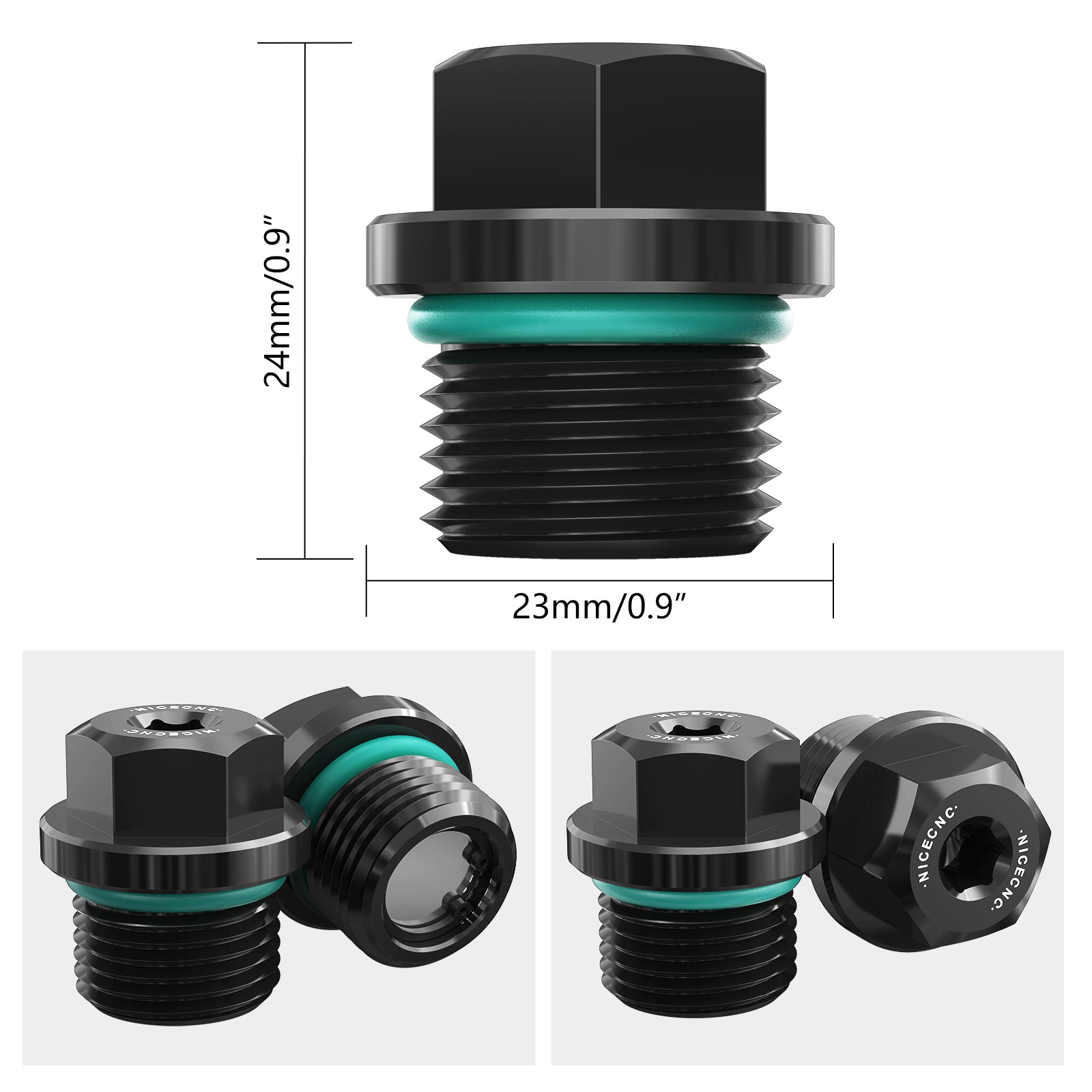 Magnetischer Getriebeöl-Einfüll- und Ablassstopfen-Kit für Polaris RZR XP 1000 Sportsman Ranger