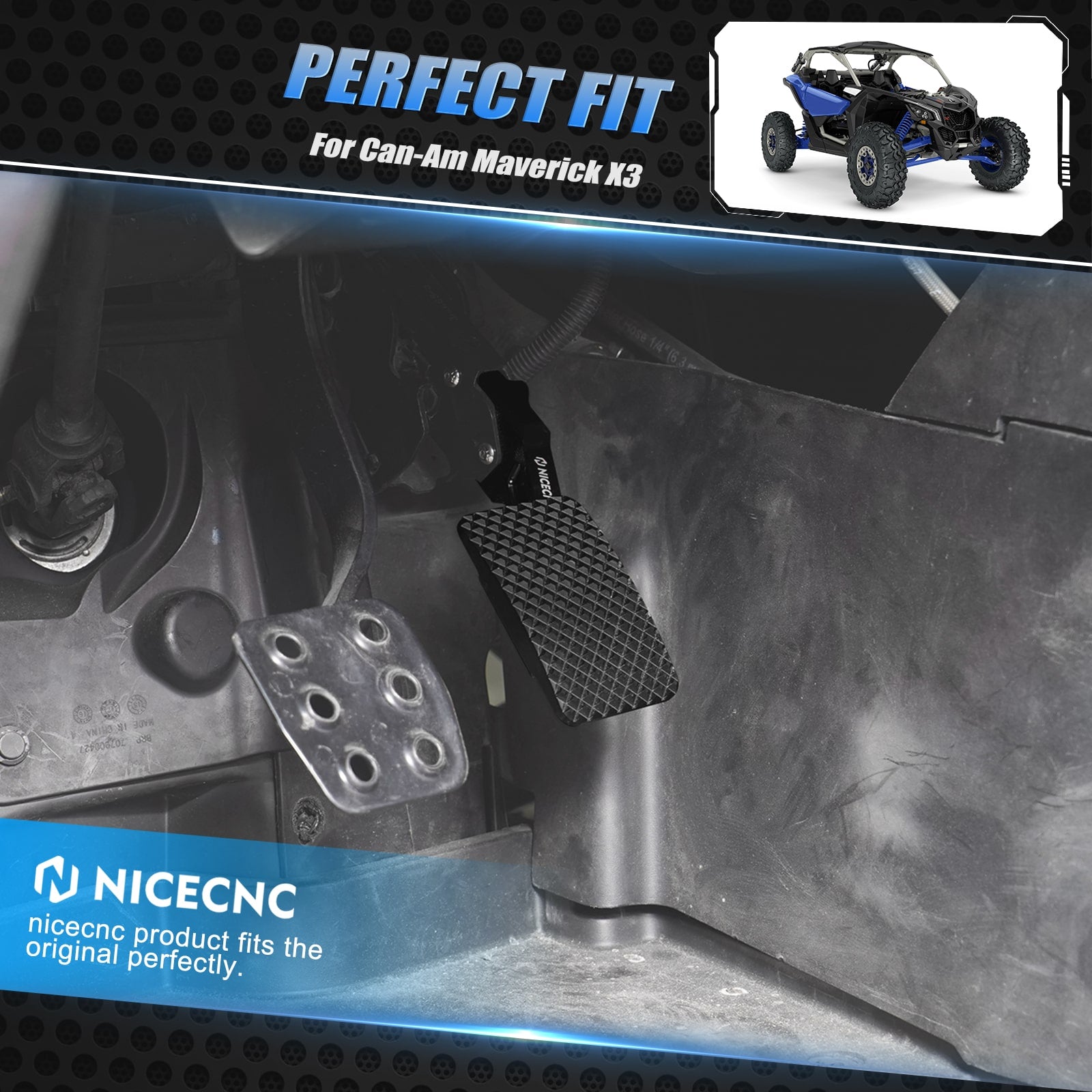 UTV Gaspedal Verlängerung Für Can-Am Maverick X3 2017-2023