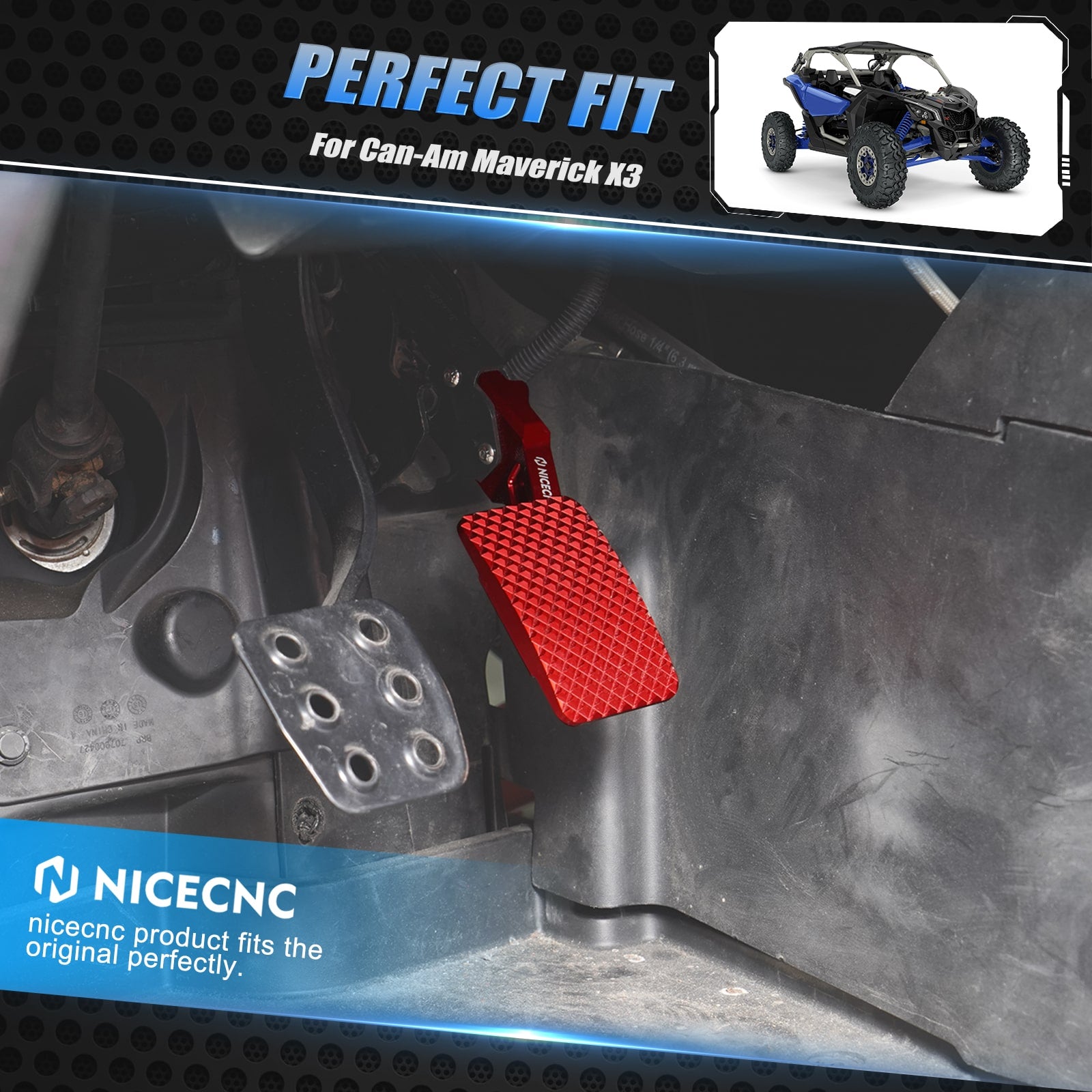 UTV Gaspedal Verlängerung Für Can-Am Maverick X3 2017-2023