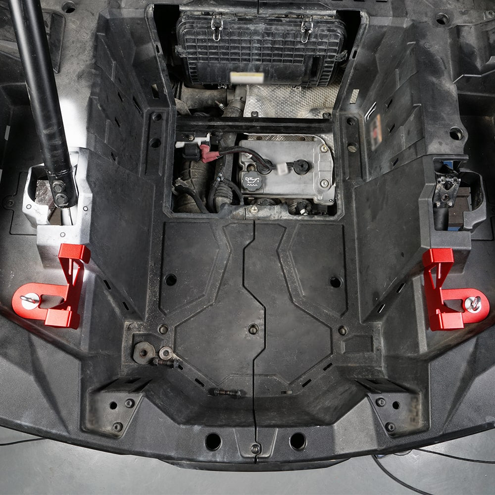 Paar UTV Kühler Halten Unten Klammern Montieren Für Polaris RZR XP / XP 4 Turbo