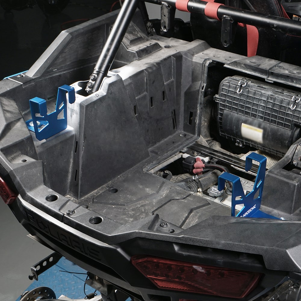 Paar UTV Kühler Halten Unten Klammern Montieren Für Polaris RZR XP / XP 4 Turbo