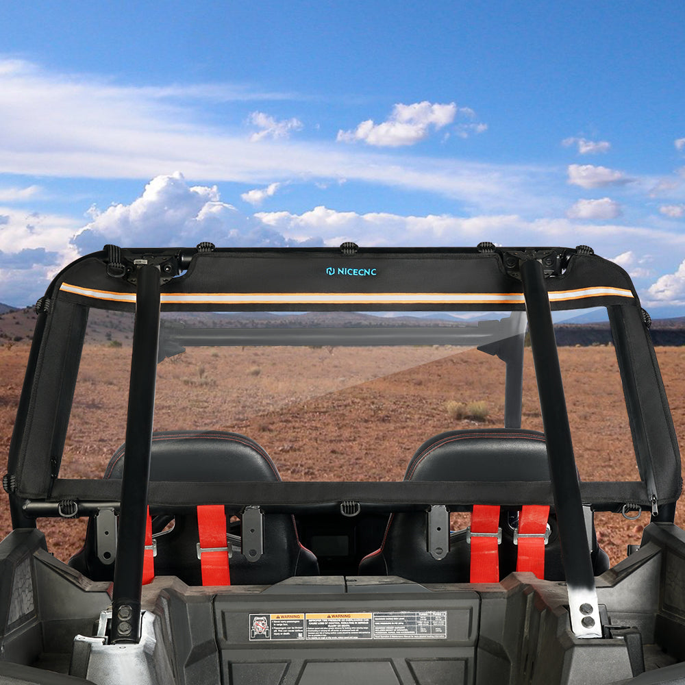 Wasserdichter UTV Heckscheiben-Klarsicht-Panel-Schutz für Polaris RZR XP 1000 TURBO 2016-2023