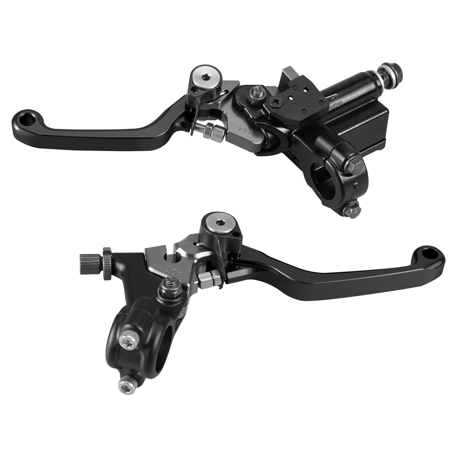 7/8" Hydraulische Bremse & Seilzug-Kupplungshebel-Set Für Suzuki DRZ400 250 Yamaha Honda