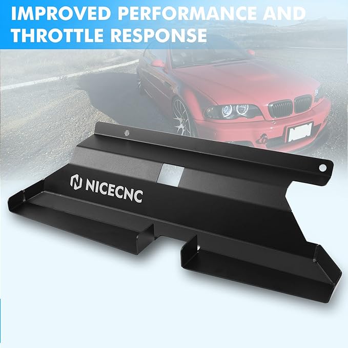NICECNC Noir Bouche d'admission d'air Dynamique Compatible with BMW 323i 325i 328i 330i M52 M54 E46 1999-2006