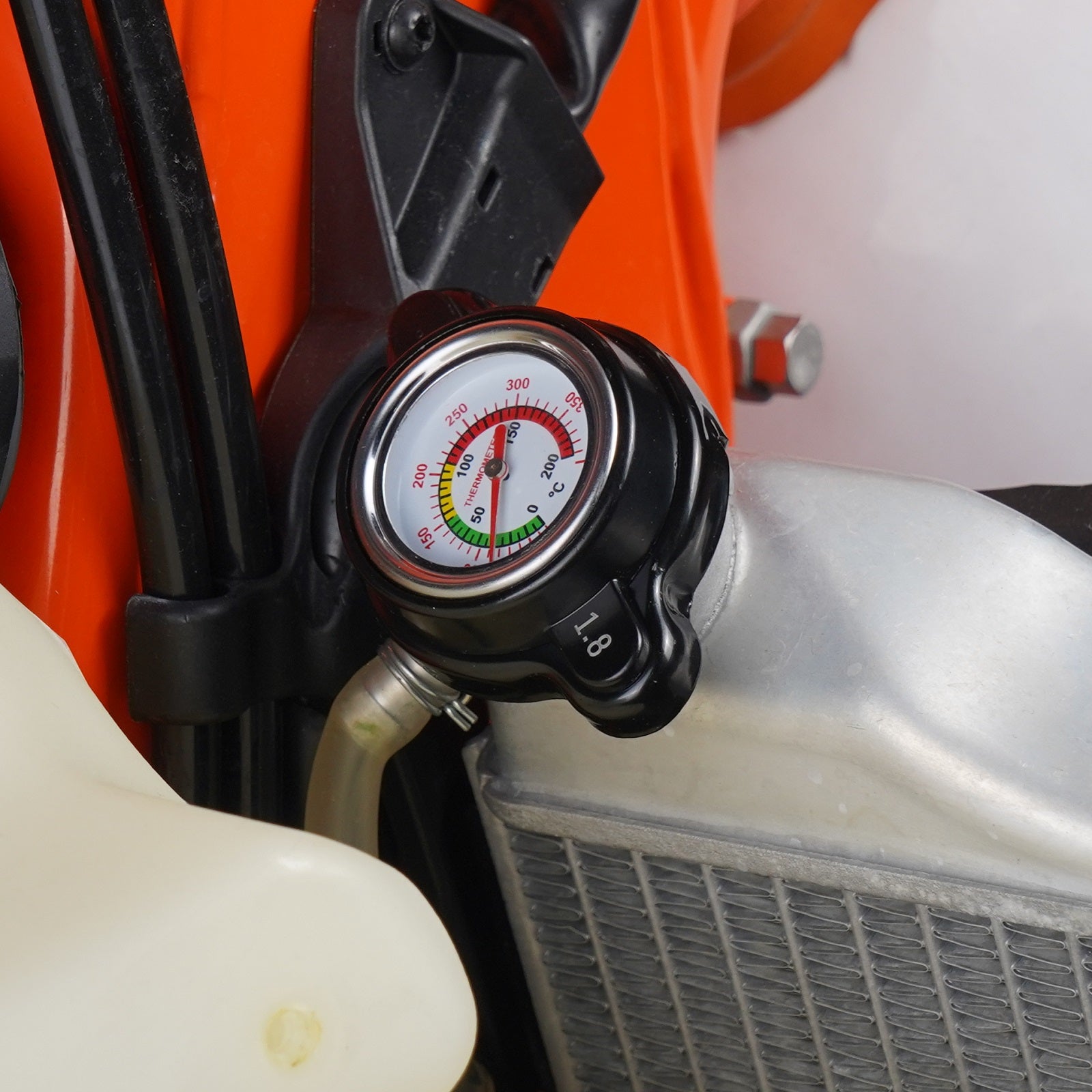 ATV Kühlerdeckel mit Thermometer für Yamaha Raptor Kodiak Grizzly 700 YFZ450R