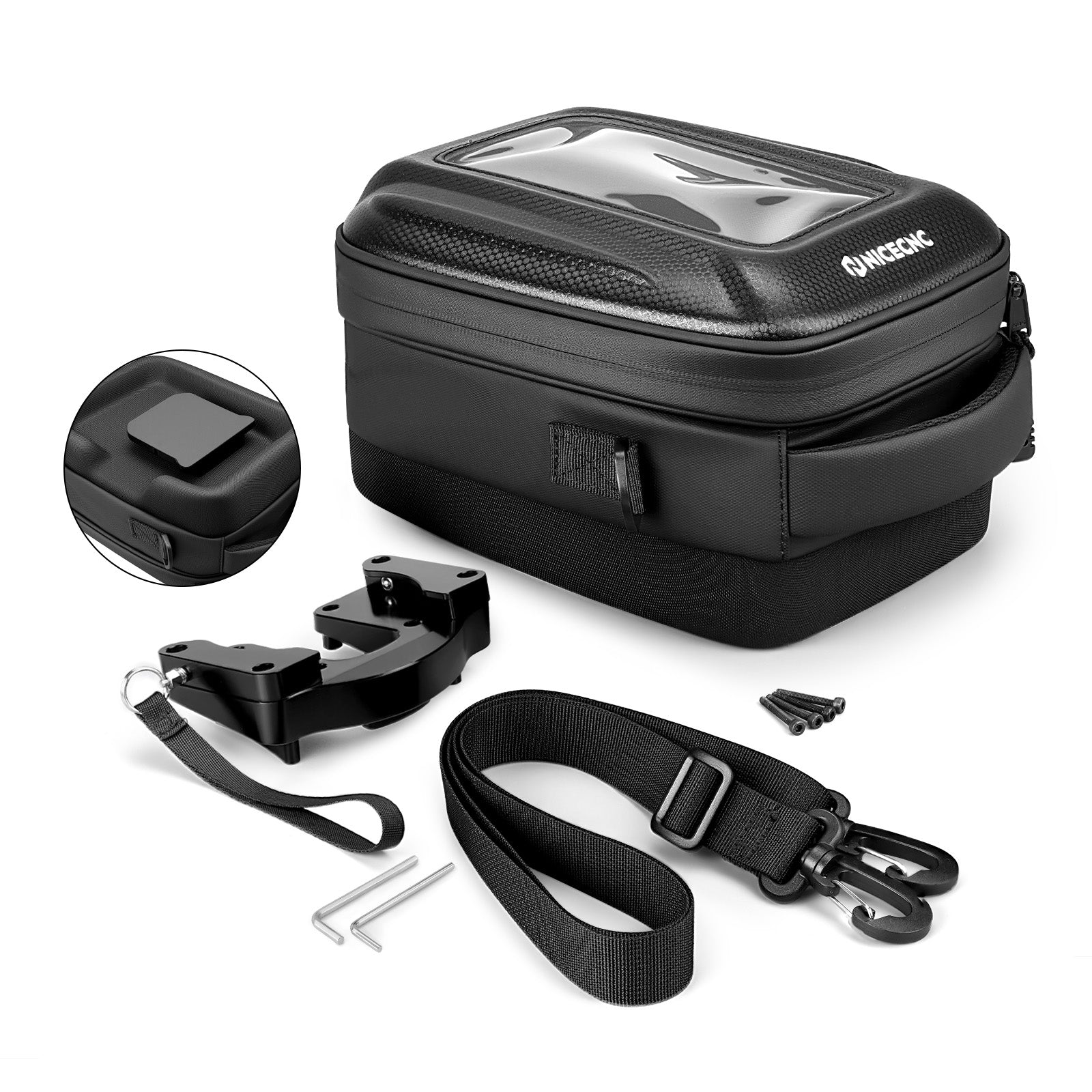 Tankrucksack mit Schnellverschluss und Push-Pull-Schließsystem für Yamaha Tenere 700 2019–2024