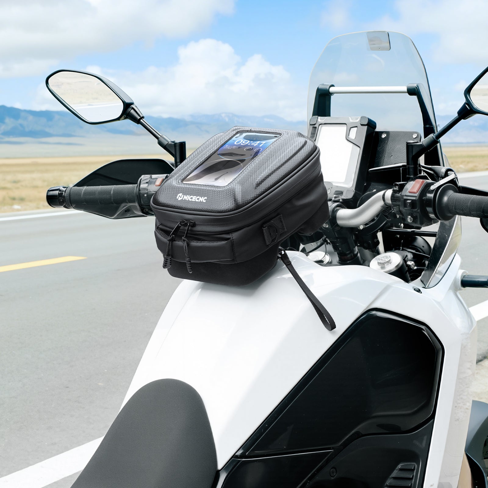 Tankrucksack mit Schnellverschluss und Push-Pull-Schließsystem für Yamaha Tenere 700 2019–2025