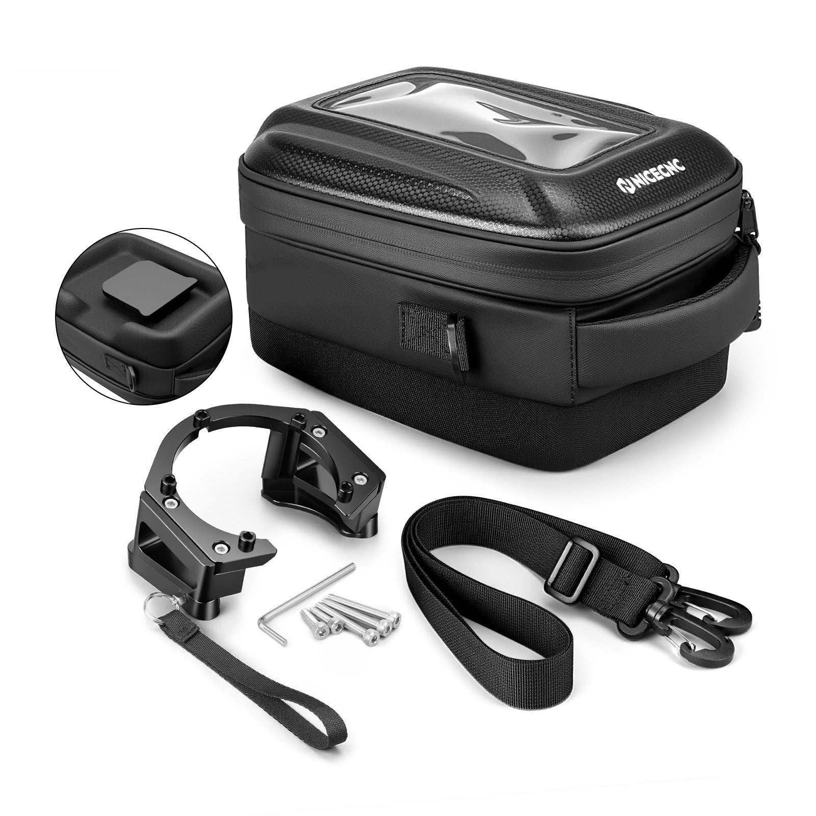 Schnellverschluss Motorrad Tanktasche für BMW R1250GS, Yamaha Tenere 700, Honda Africa Twin CRF1100L