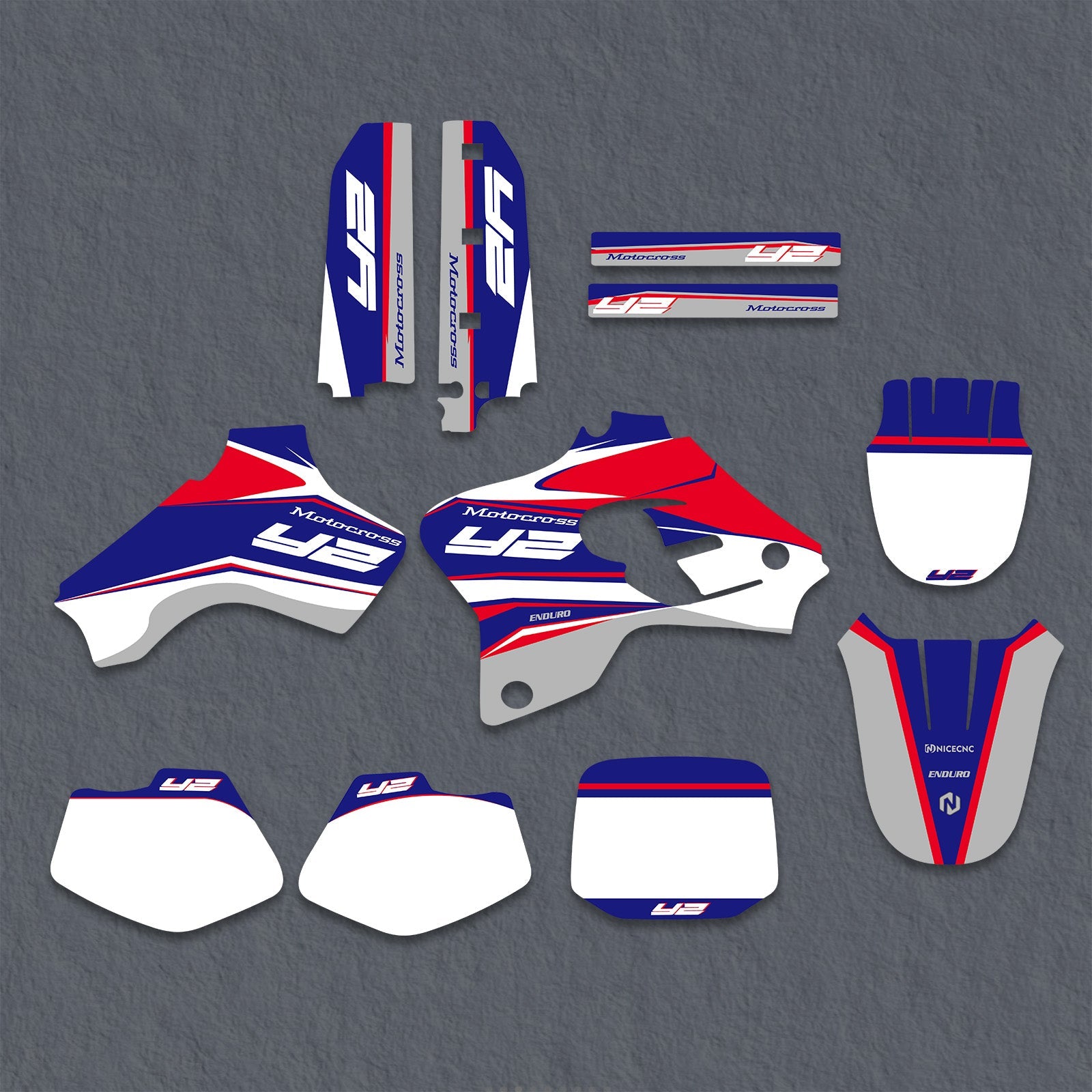 Motorrad Volle Grafik Aufkleber Aufkleber Set Für Yamaha YZ80 1993-2001