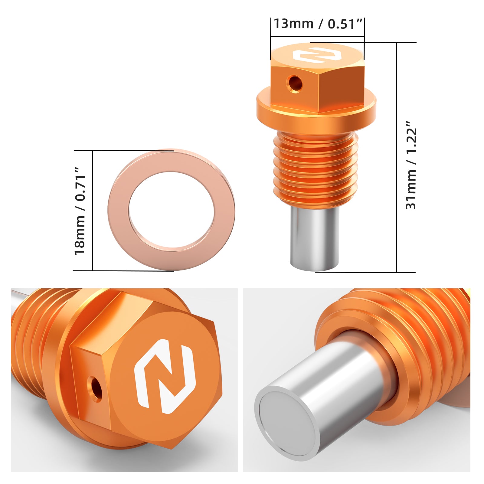 Magnetische Ölablassschraube für KTM 125-530 XC SX XCF SXF EXC XCW 690 Enduro SMC R