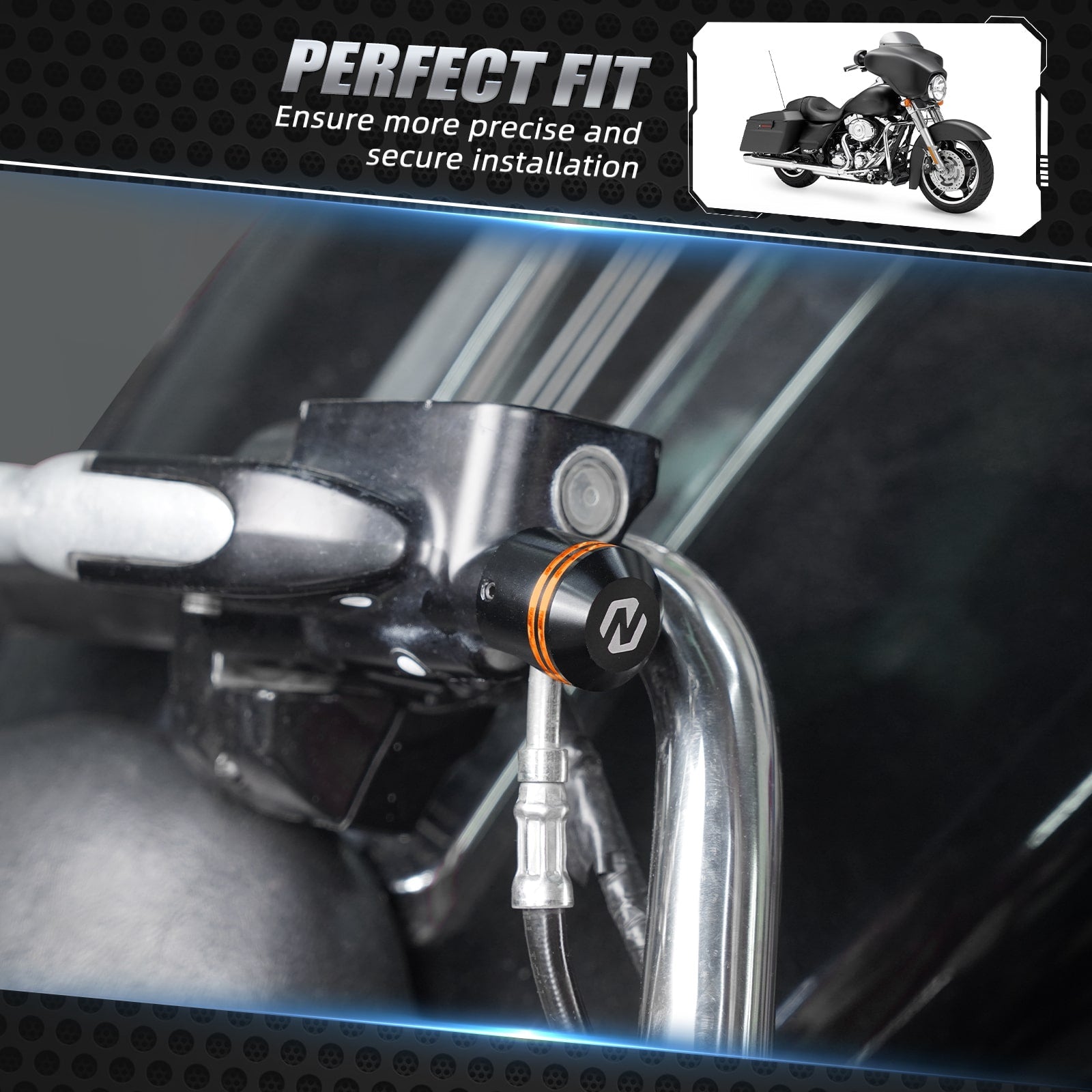 Kupplung Bremse Kabel Ferrule Caps Banjo Bolt Abdeckung Set Für Harley Road King Street Glide