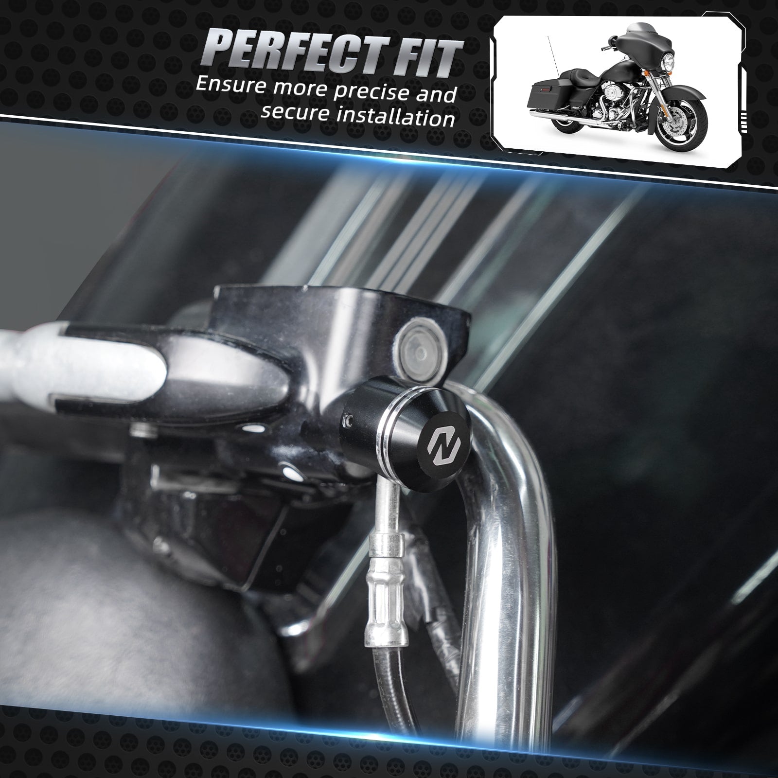 Kupplung Bremse Kabel Ferrule Caps Banjo Bolt Abdeckung Set Für Harley Road King Street Glide