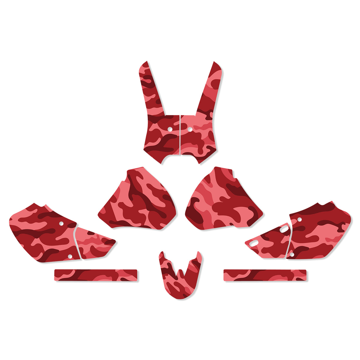 Kit complet d’autocollants décoratifs pour moto HONDA XR250/XR400 1996-2004