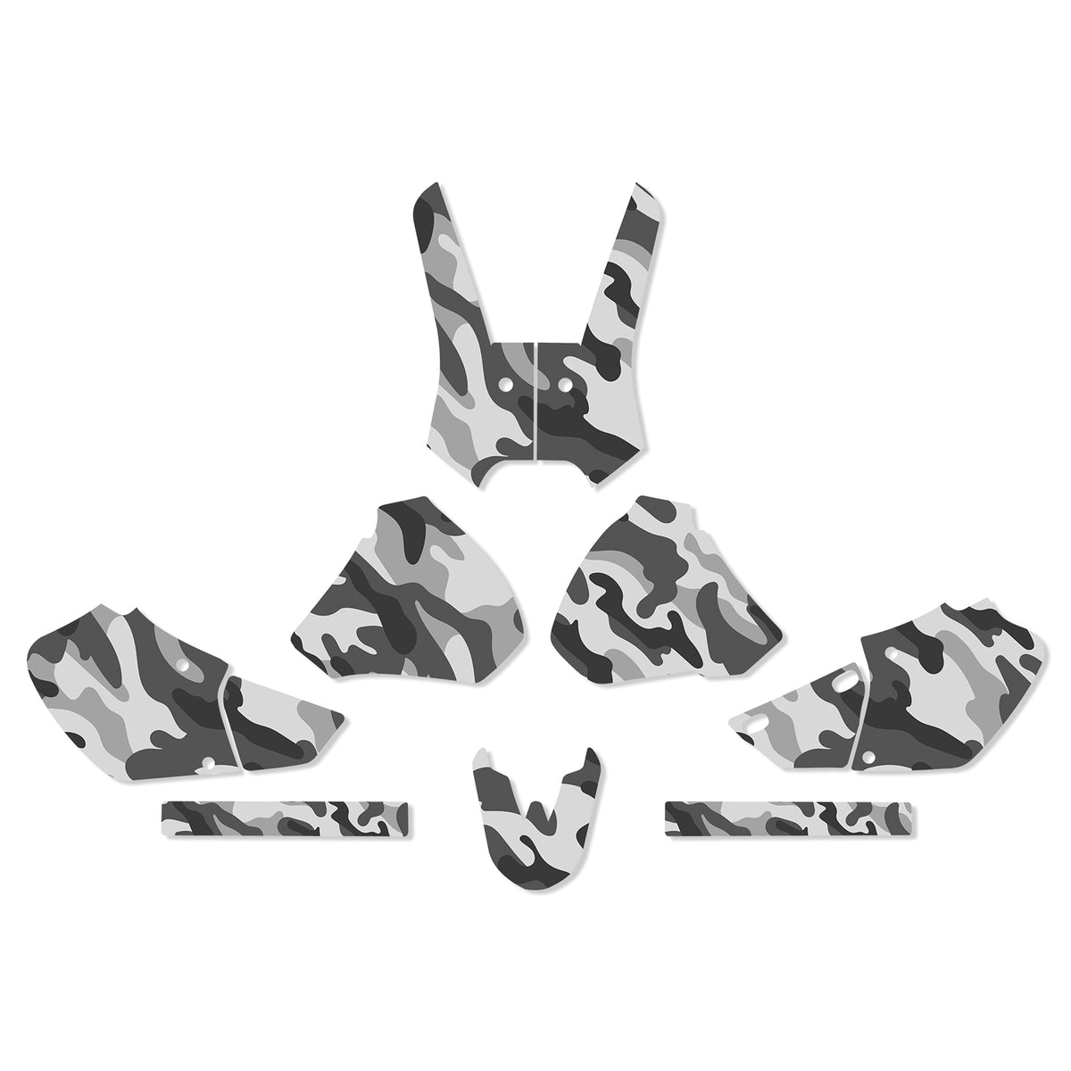 Kit complet d’autocollants décoratifs pour moto HONDA XR250/XR400 1996-2004