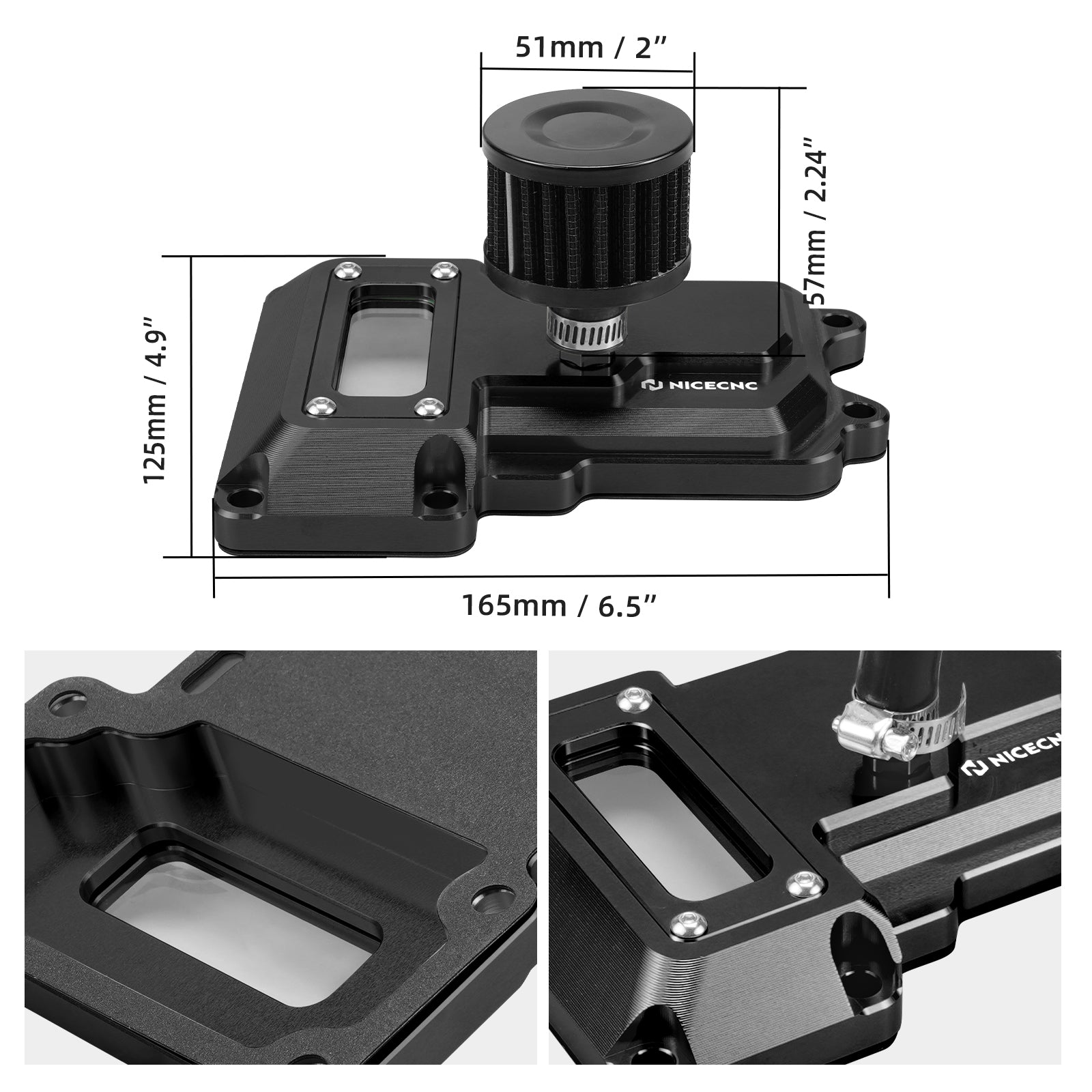 CNC Getriebe Getriebeabdeckung Oben für Harley Road Glide Road King Street Glide