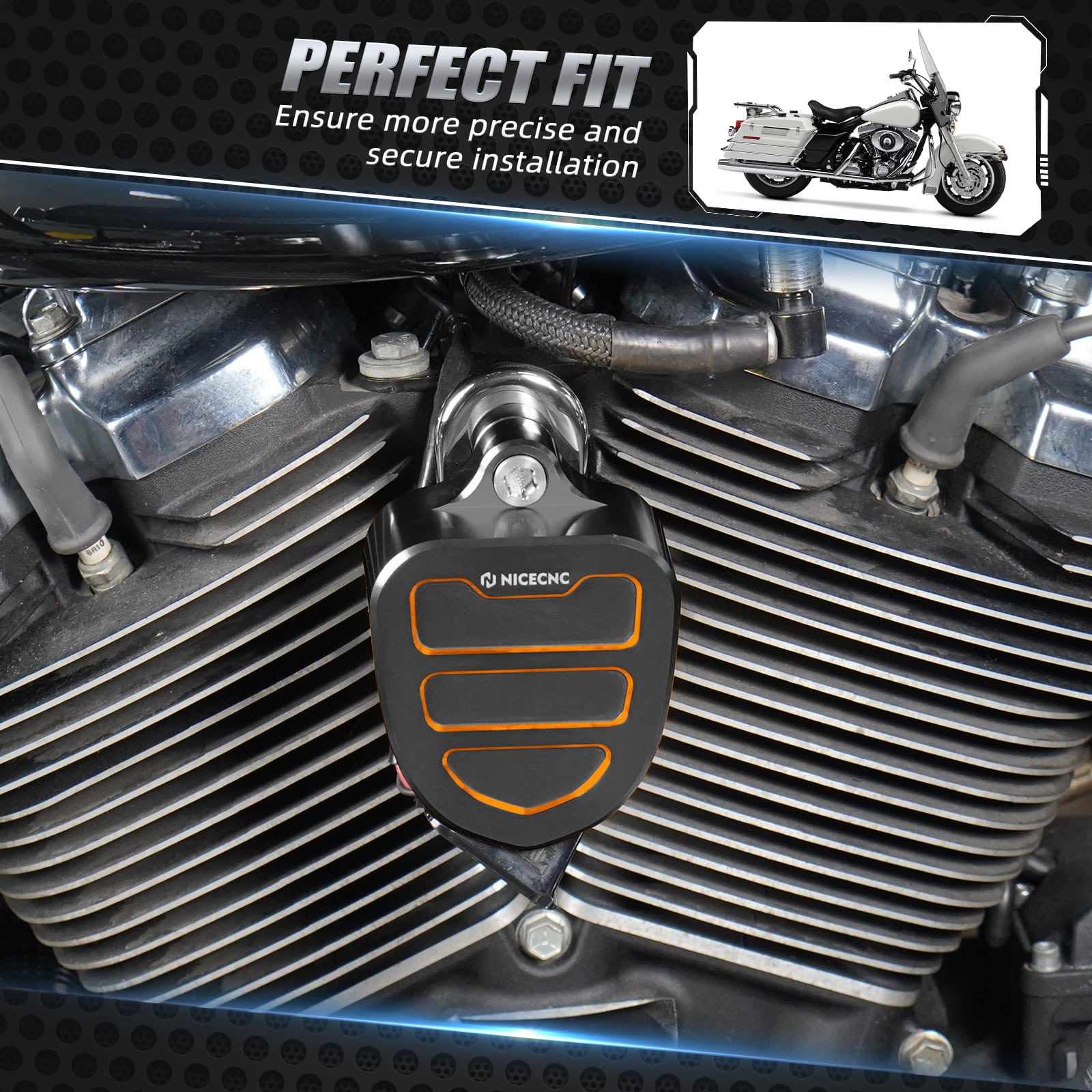 Dekorative Hornabdeckung Für Harley Road King Tri Street Glide Ultra Limited