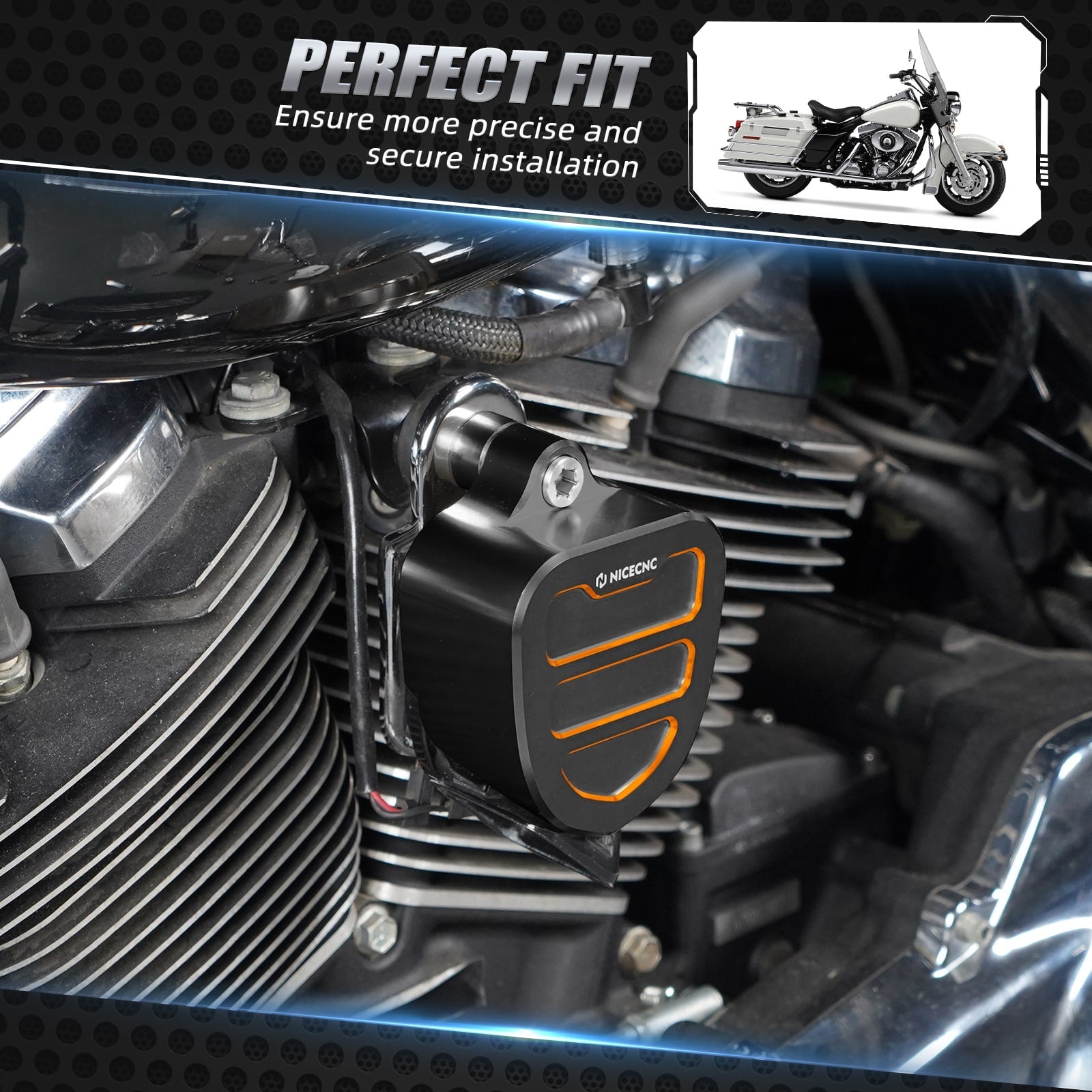 Dekorative Hornabdeckung Für Harley Road King Tri Street Glide Ultra Limited