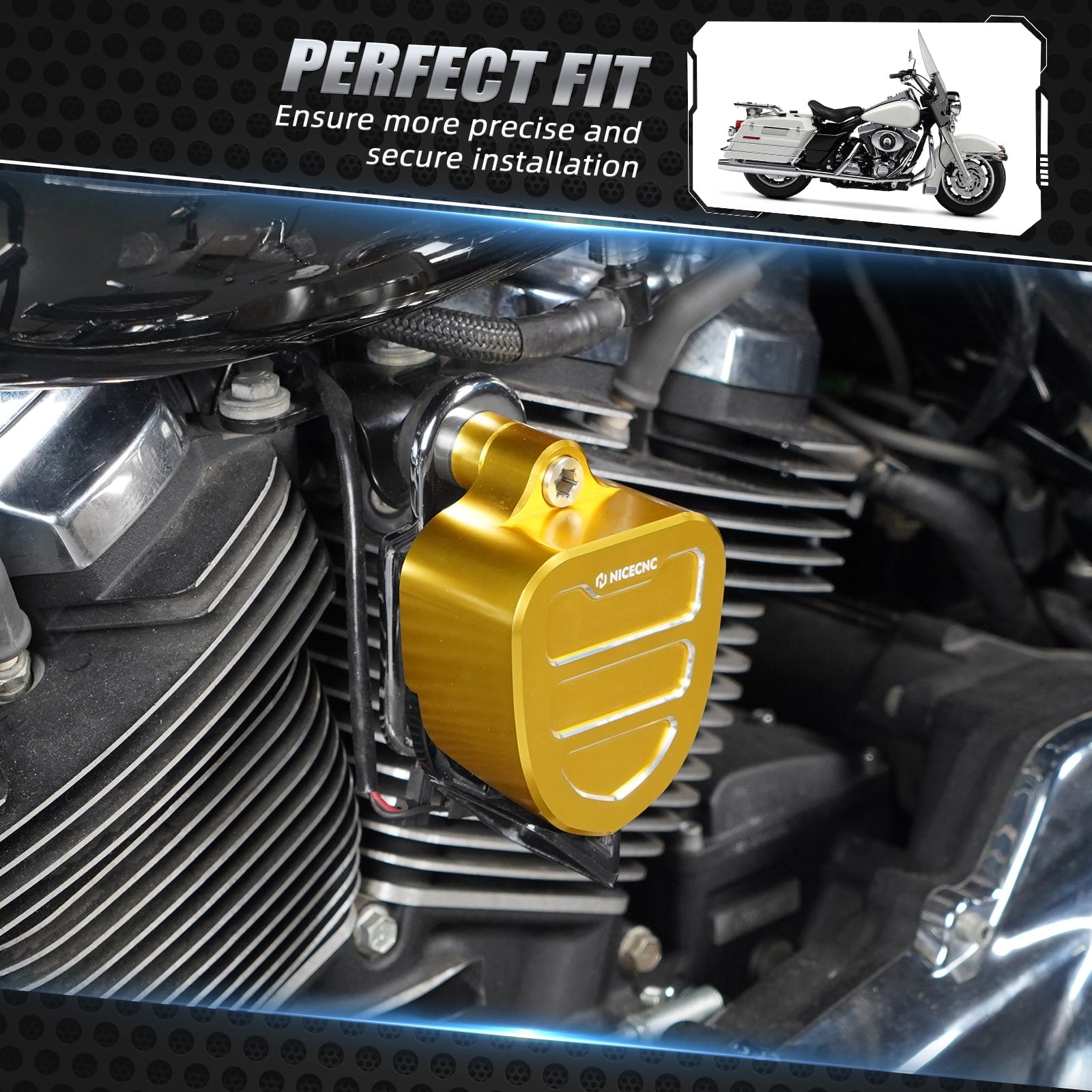 Dekorative Hornabdeckung Für Harley Road King Tri Street Glide Ultra Limited