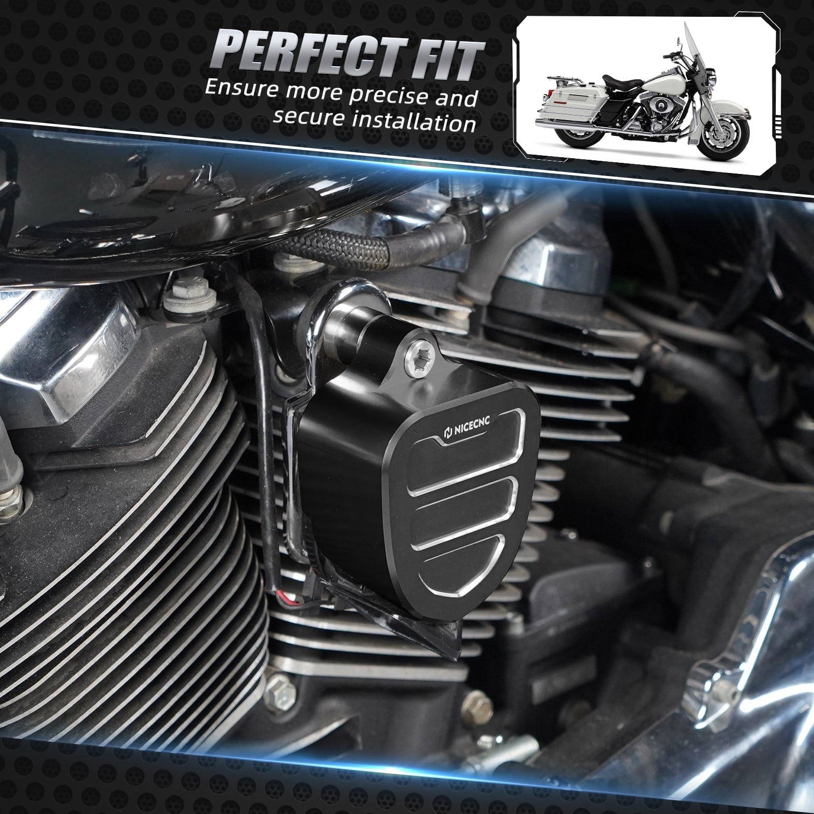 Dekorative Hornabdeckung Für Harley Road King Tri Street Glide Ultra Limited