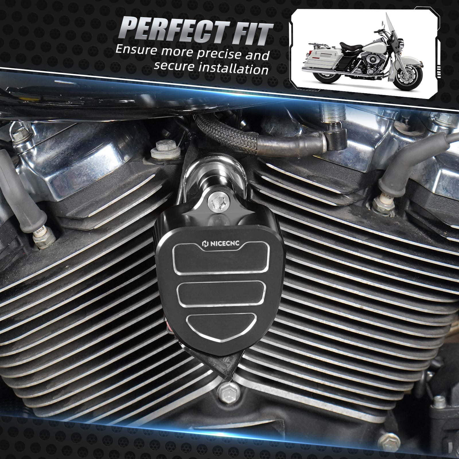 Dekorative Hornabdeckung Für Harley Road King Tri Street Glide Ultra Limited